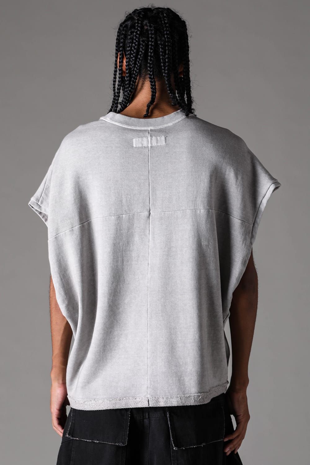 《2027SS先行予約》Sumi Dyed Lightweight French Terry Over Sized Tank"L.Grey  / D.Grey" / 墨染ミニ裏毛オーバーサイズタンク"ライトグレー / ダークグレー"