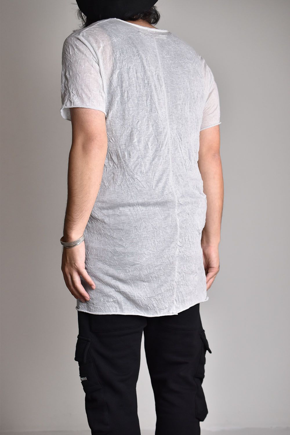 《2026SS先行予約》Gauze Washer V Neck Tee"Black/White/Ivory/Beige/Grey" / ガーゼワッシャーVネックTee"ブラック/ホワイト/アイボリー/ベージュ/グレー"