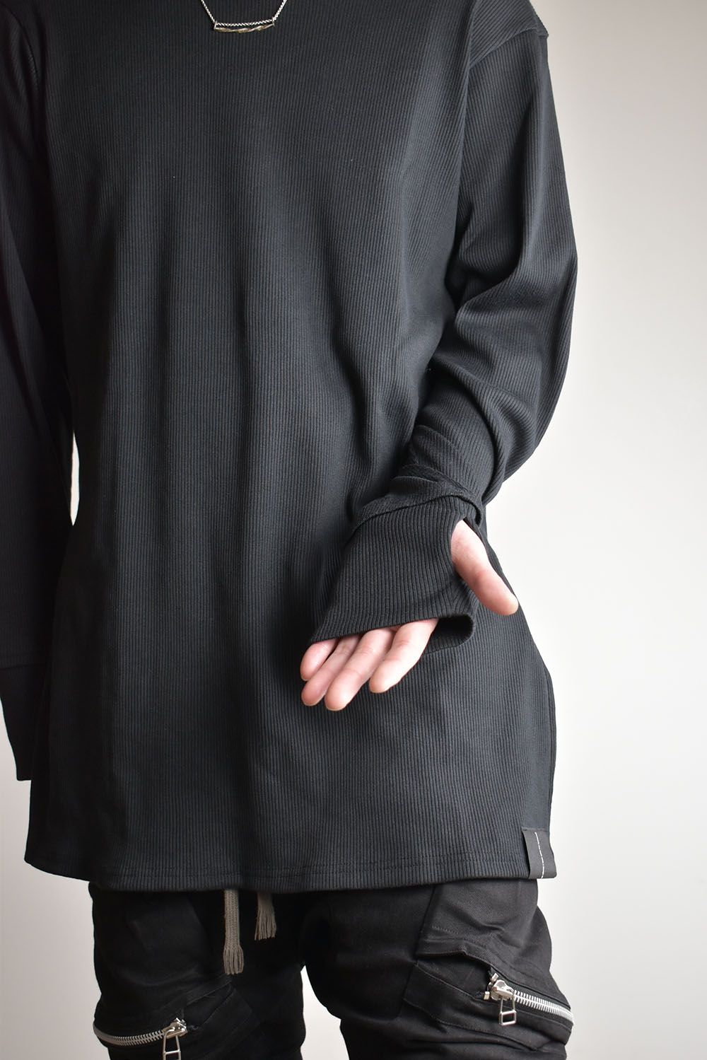 Base Layer Round Neck"Black"/ベースレイヤーラウンドネック"ブラック"