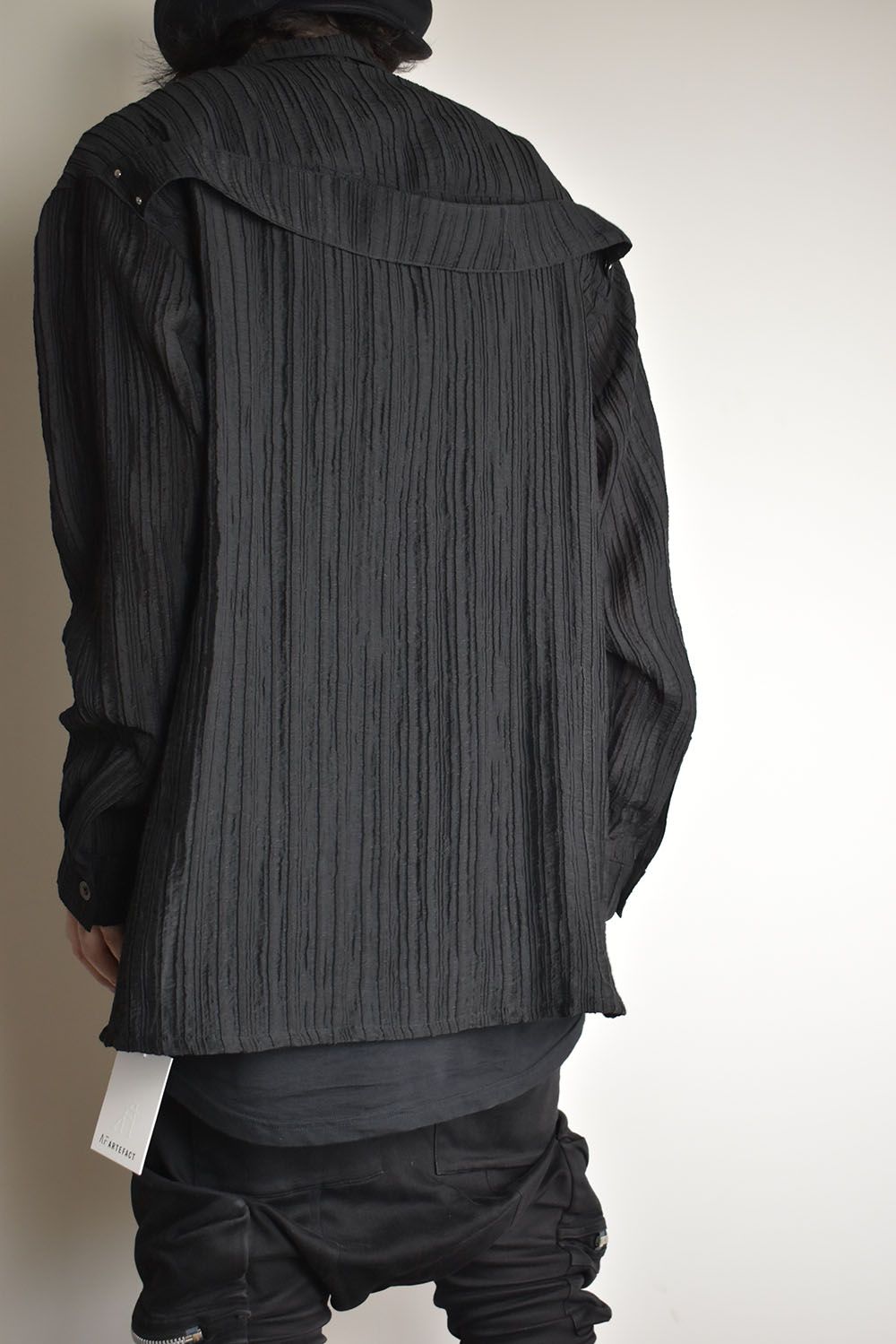 Sheer Yoryu Shirts"Black"/シアーシャツ"ブラック"