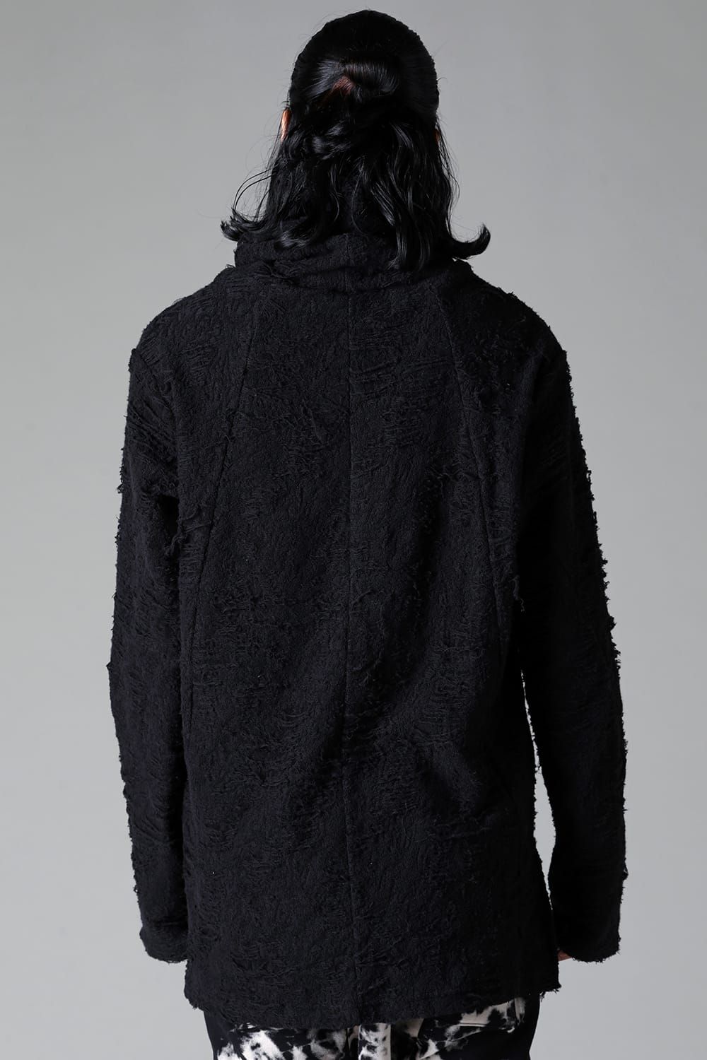 《2025AW先行予約》Damage Pile High Neck Top"Black" / ダメージパイル ハイネックトップ"ブラック"