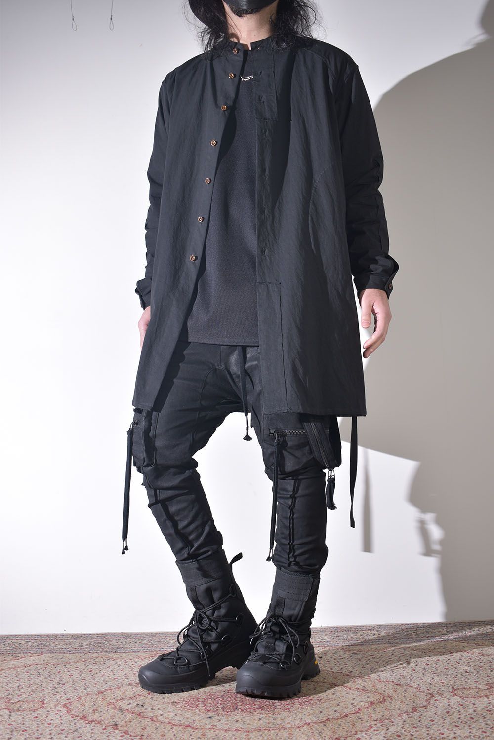 冬のニットジャケットスタイル