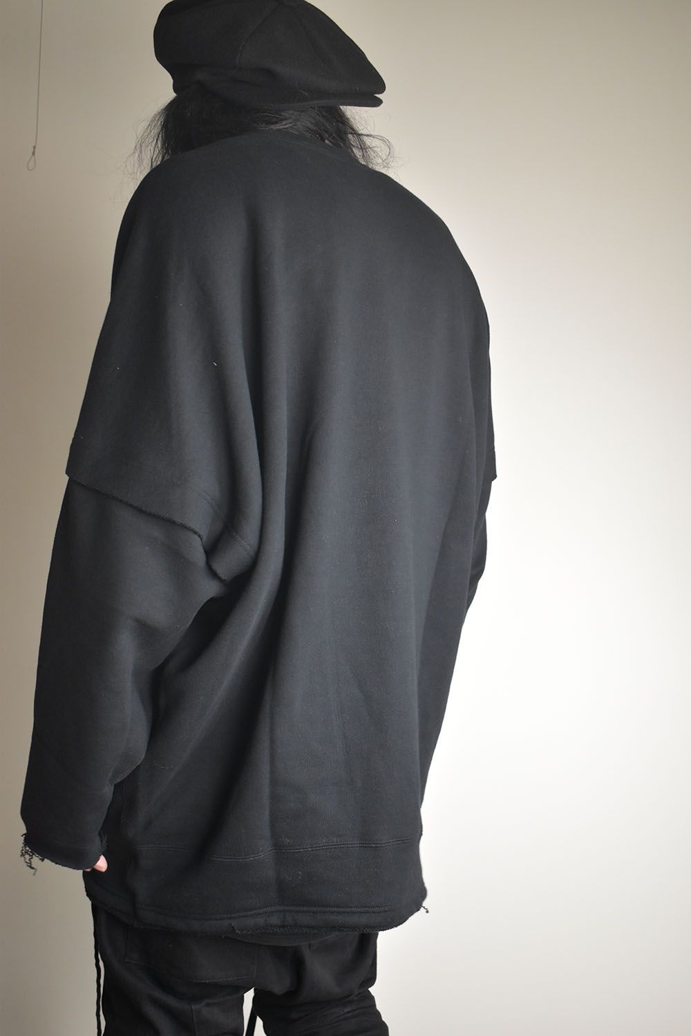 Sweat Oversize Pullover"Black" / スウェットオーバープルオーバー"ブラック"