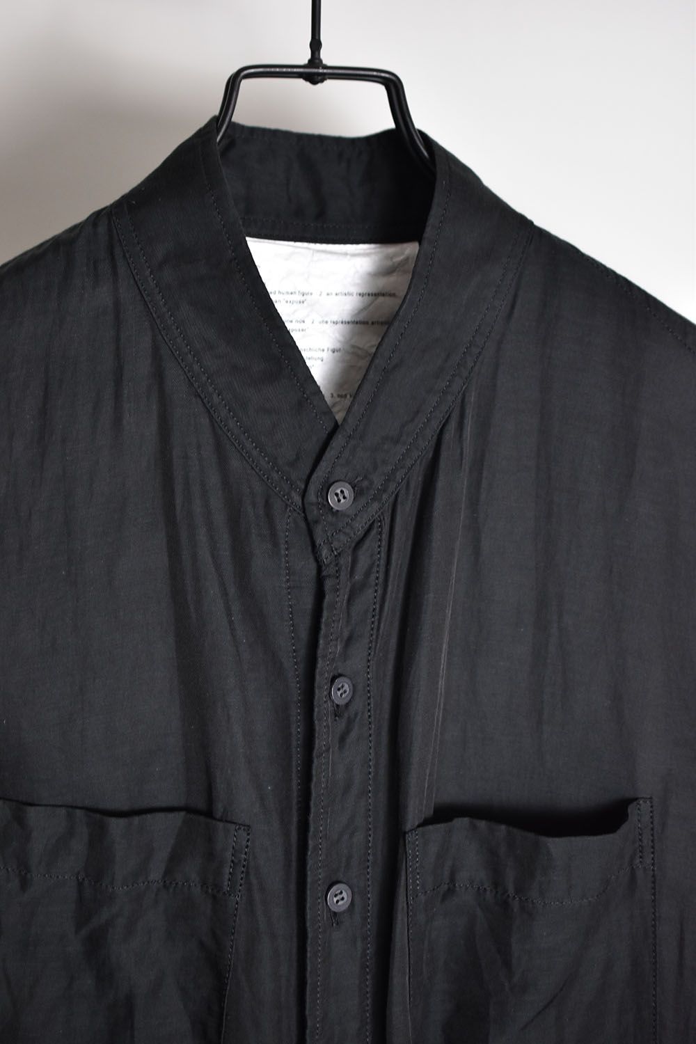 Long Shirt"Black"/ ロングシャツ"ブラック"