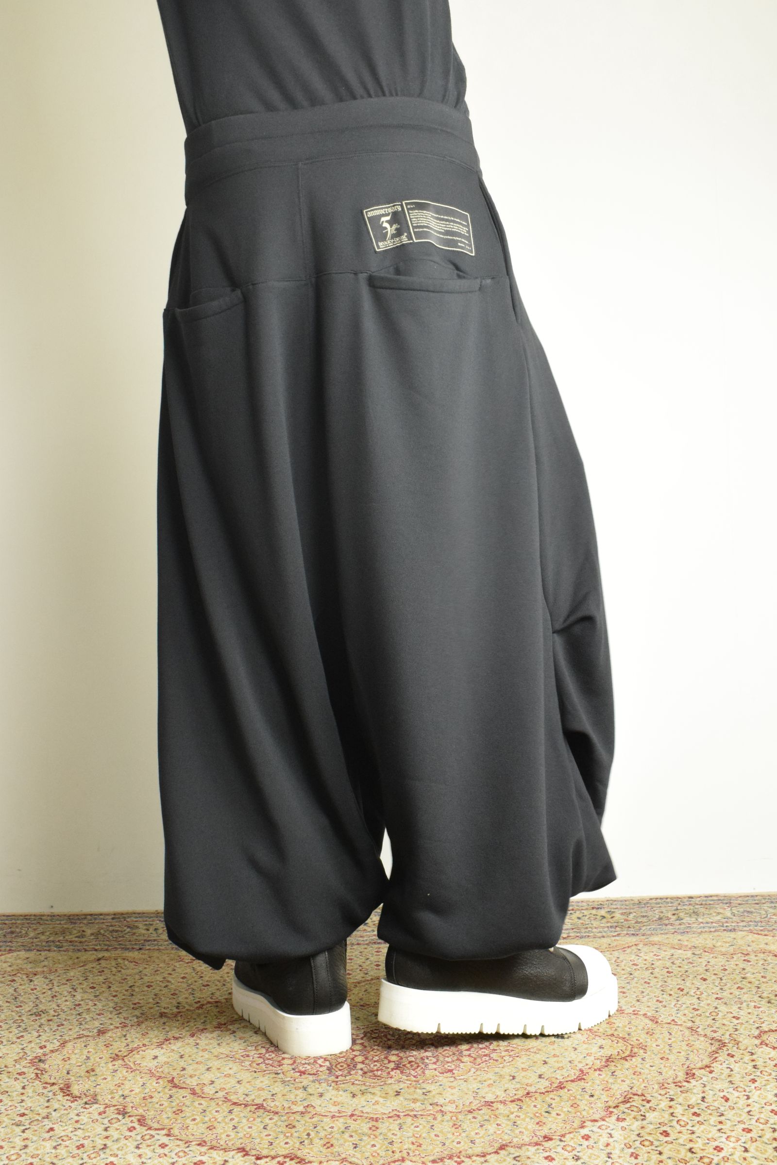 Sarouel Wide Sweat Pants"Black" / サルエルワイドスウェットパンツ"ブラック"