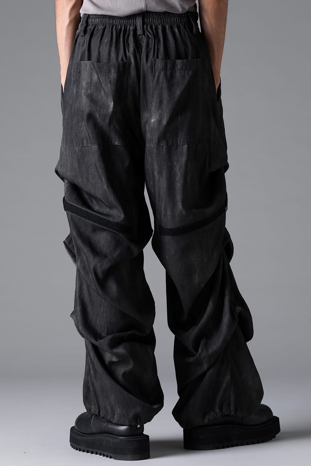 《2026SS先行予約》Tuck Wide Pants"Black / Uneven D.Grey / Uneven Grey" / タックワイドパンツ"ブラック/アンイーブンダークグレー/アンイーブングレー"