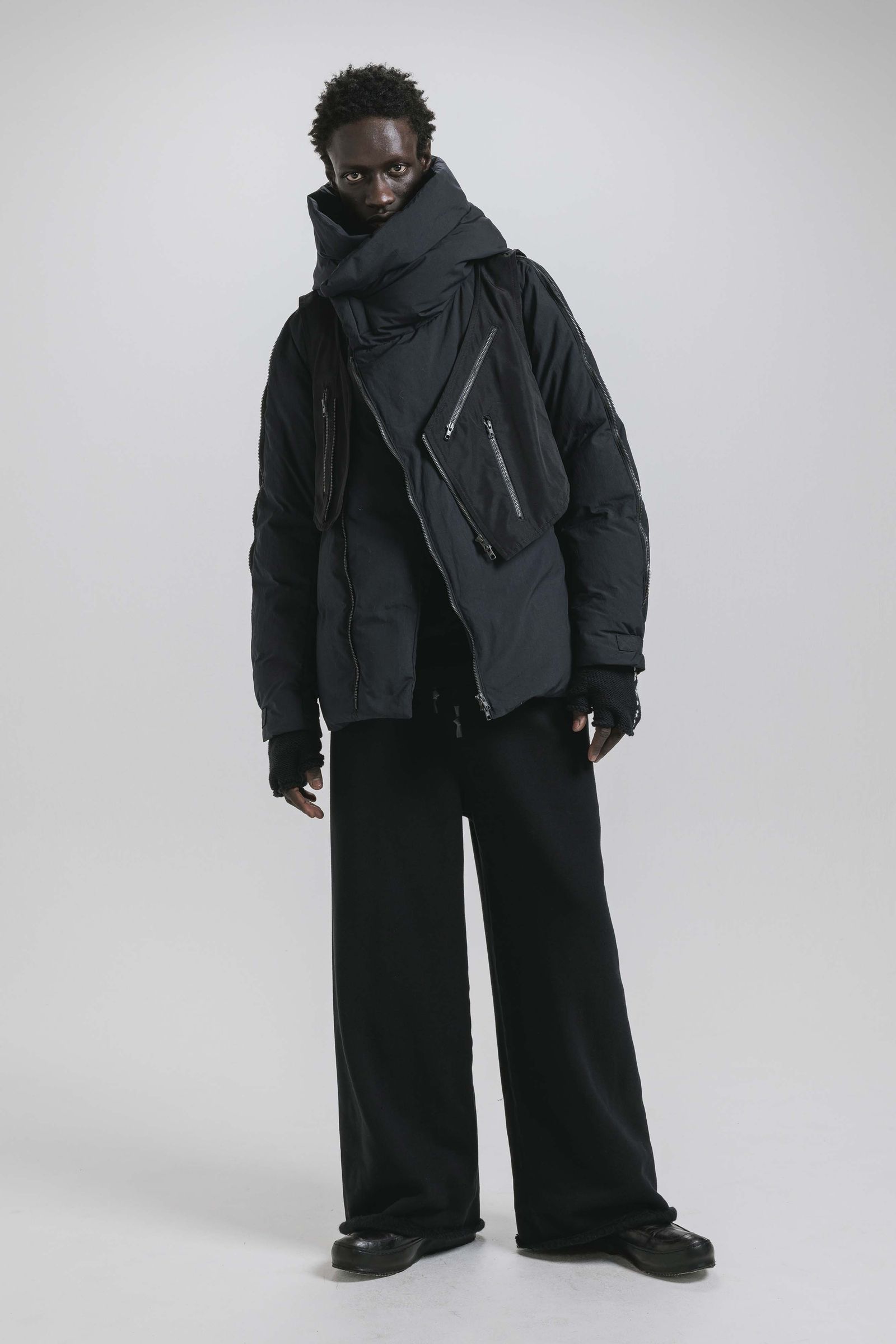 Multi Zip Down Parka Jacket (with Vest)"Black" / マルチジップダウンパーカージャケット(ベスト付き)"ブラック"