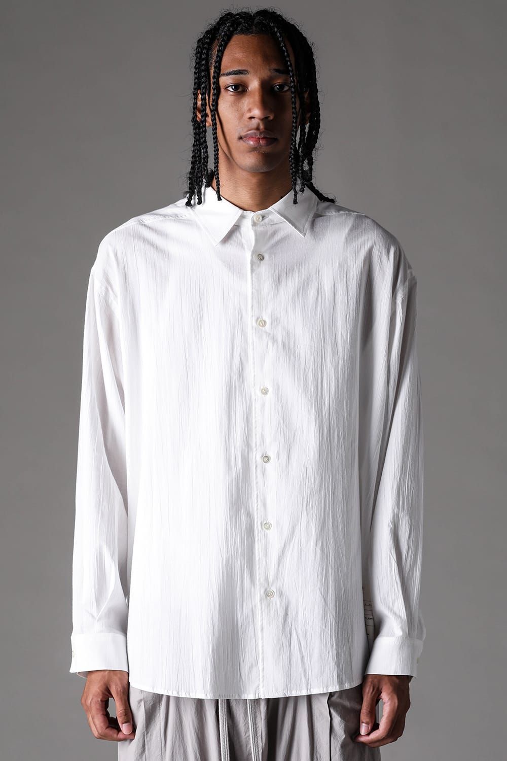 《2027SS先行予約》Over Sized Shirts"Black / Blue /L.Pink / Ivory" / オーバーサイズシャツ "ブラック / ブルー / ライトピンク /アイボリー"