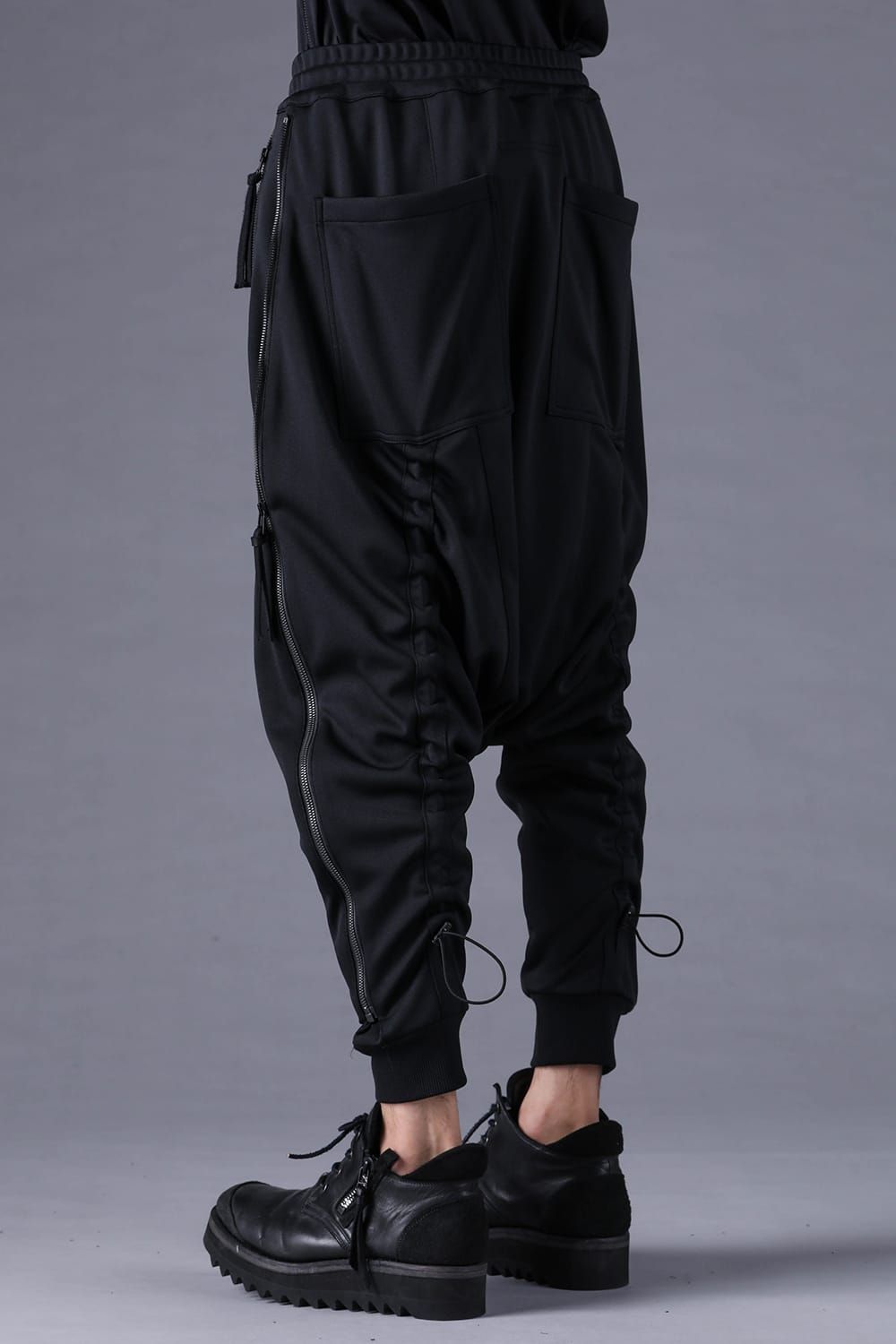 《2027SS先行予約分》Zip-Line Track Sarrouel Pants"Black" / ジップライン トラックサルエルパンツ"ブラック"