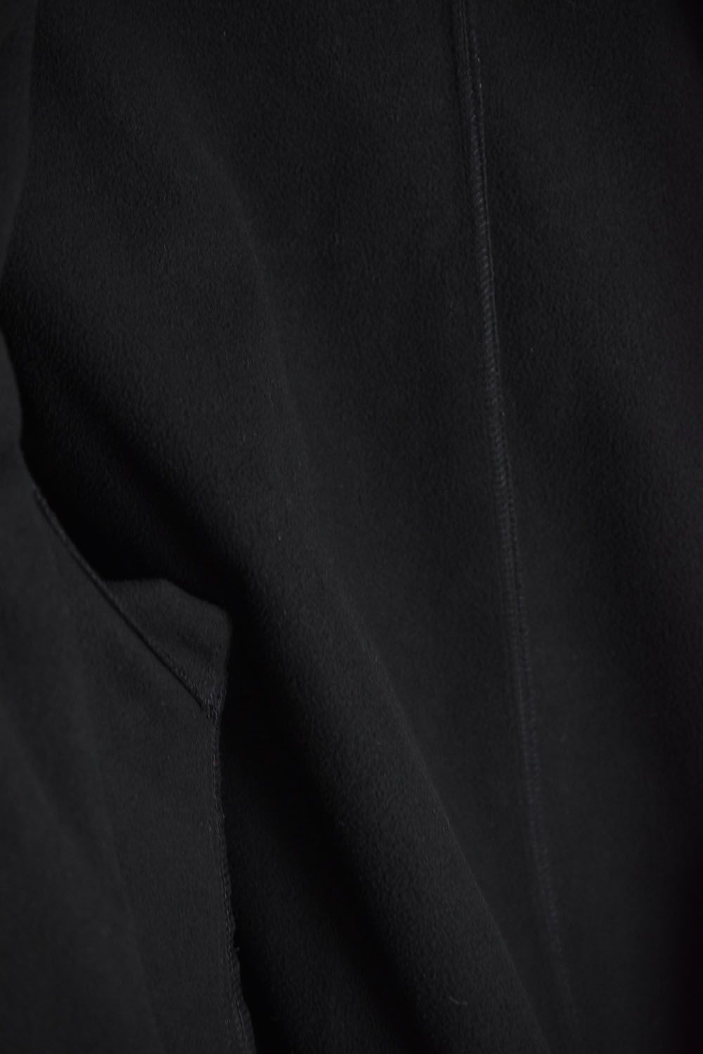 Nylon × Fleece Bonding Hoodie Blouson"Black"/ナイロン×フリース ボンディングフーディブルゾン"ブラック"