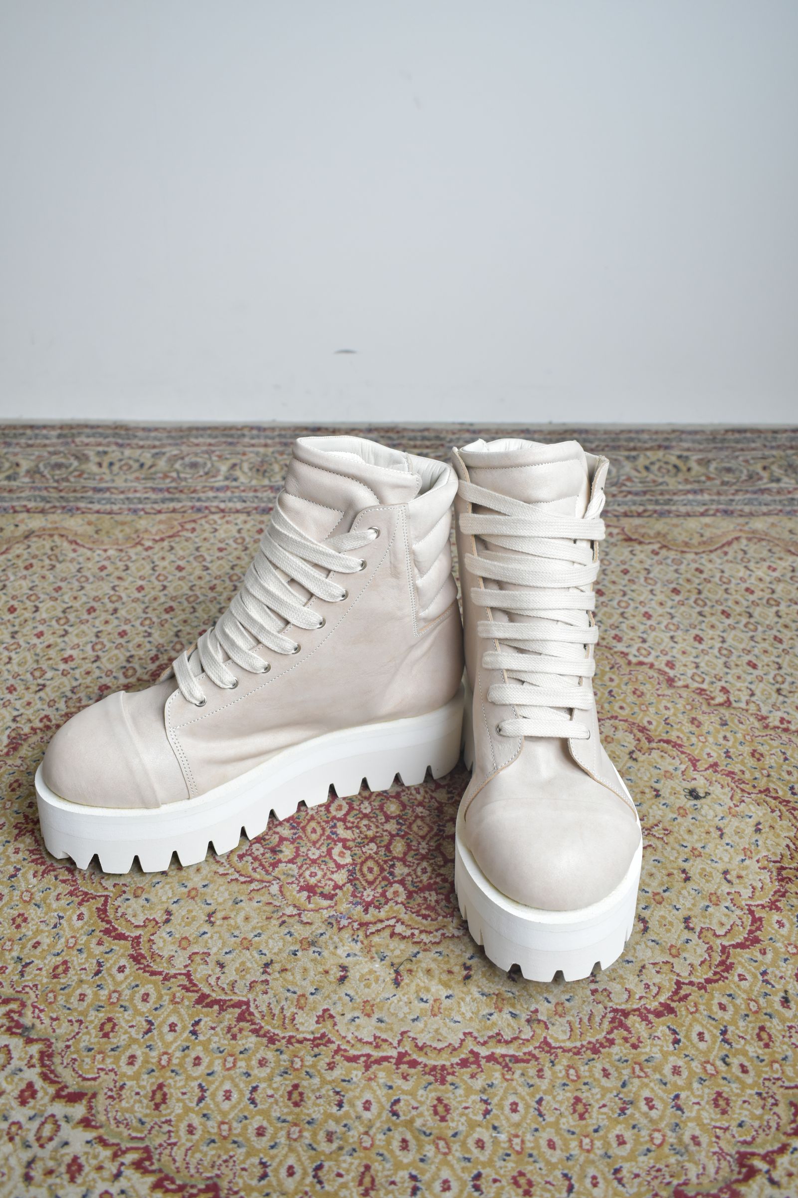 Sneaker Boots"Ash Pink×White" / スニーカーブーツ"アッシュピンク×ホワイト"