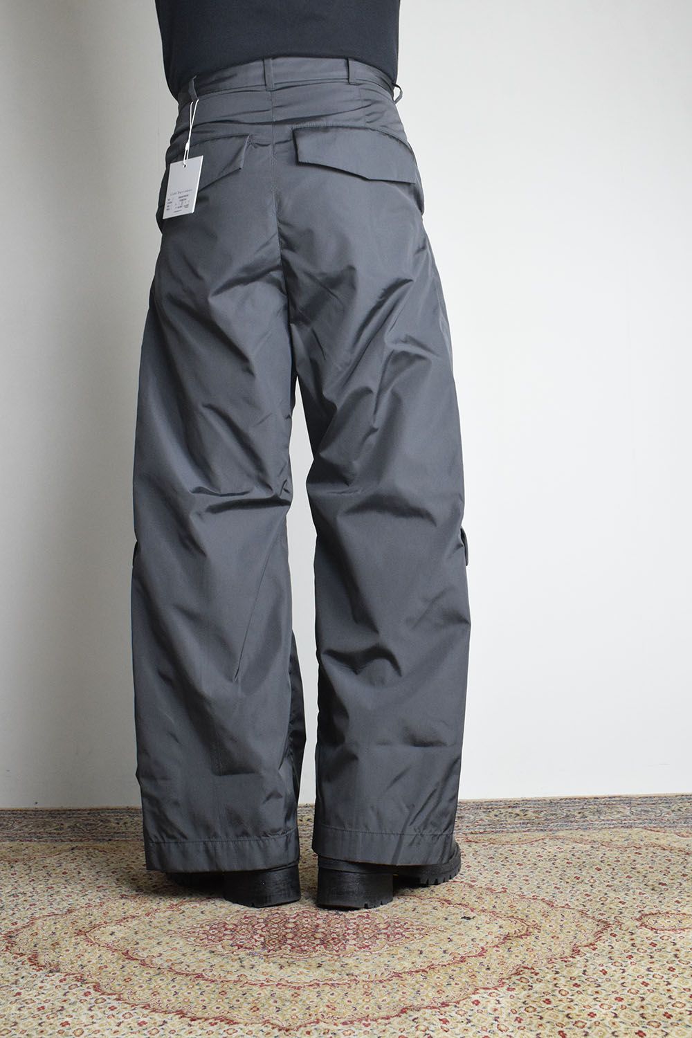Shingle Flap Baggy Trousers "Charcoal" / シンフラップバギートラウザー"チャコール"