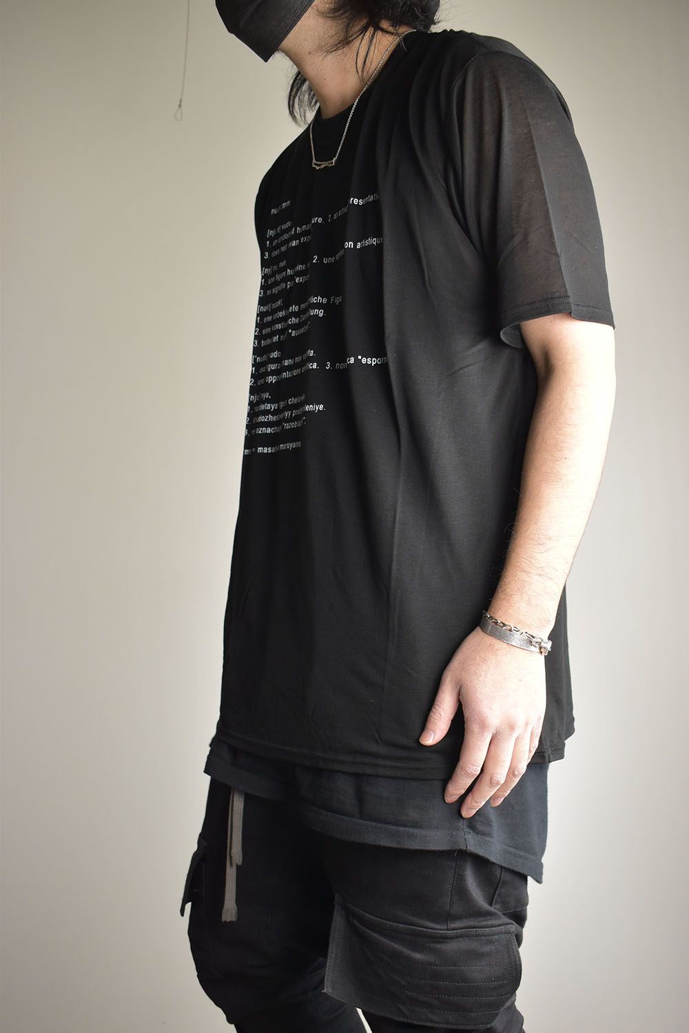 Over Sized Print Short Sleeve Tee"Black"/オーバーサイズドプリントショートスリーブTee"ブラック"