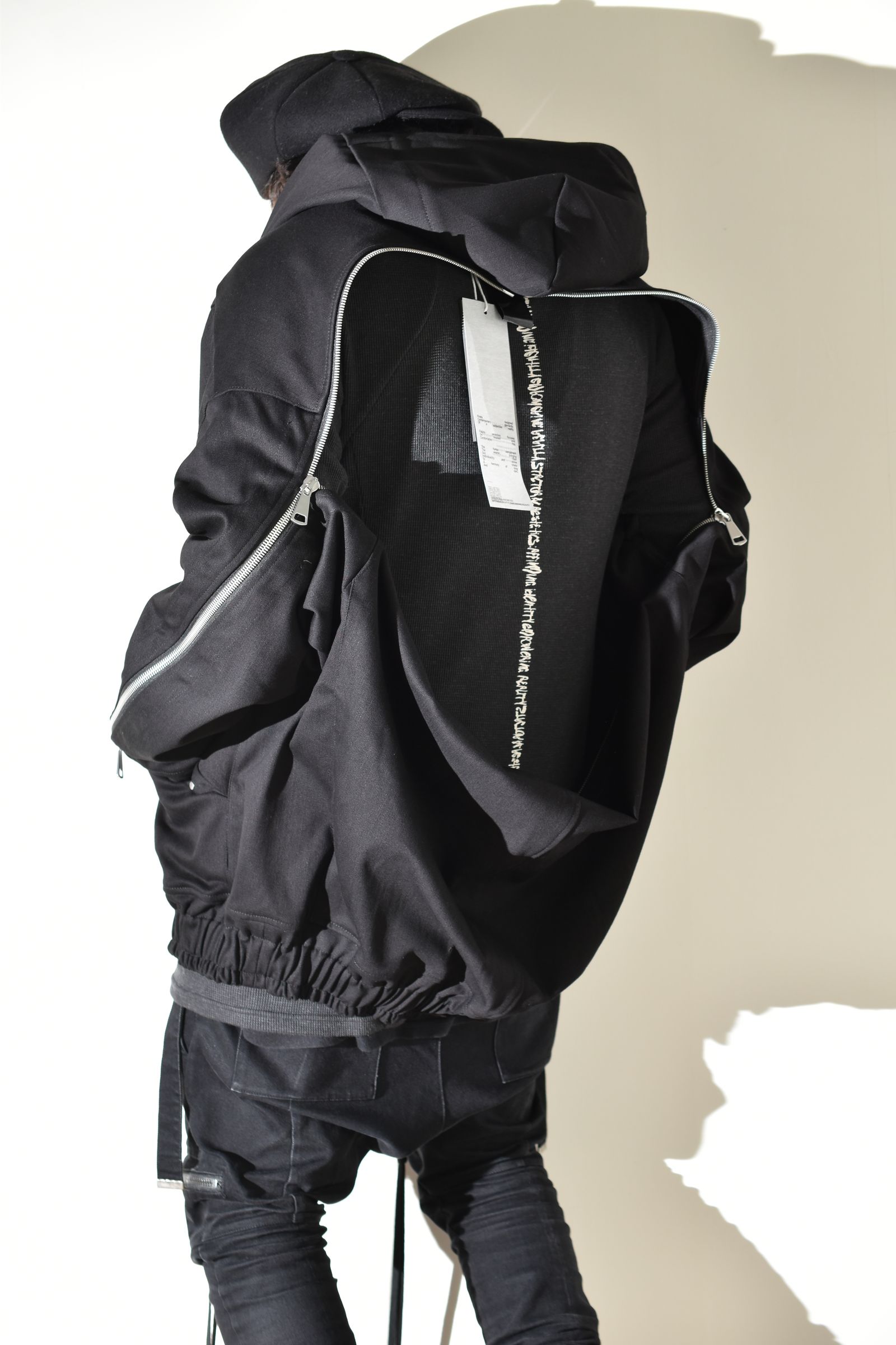 Denim Zip Hoodie Blouson"Black" / デニムジップフーディブルゾン"ブラック"