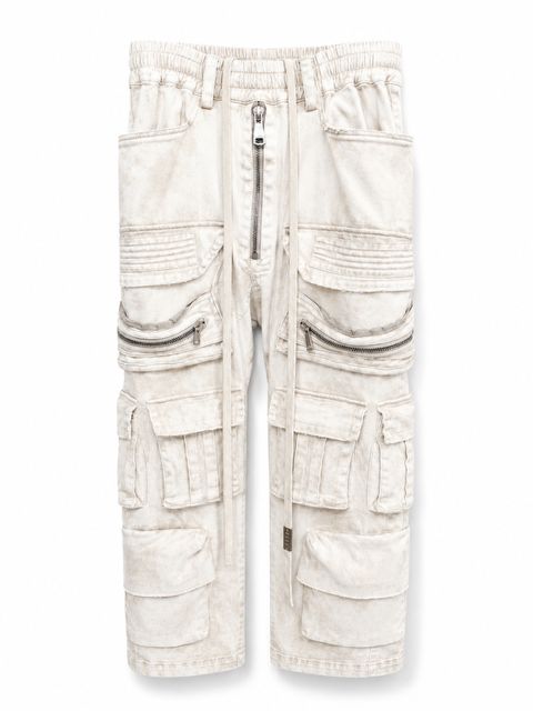 《2027SS先行予約》Dirty Wash Sarrouel Flare Pants"Ivory" / ダーティウォッシュサルエルフレアパンツ"アイボリー"