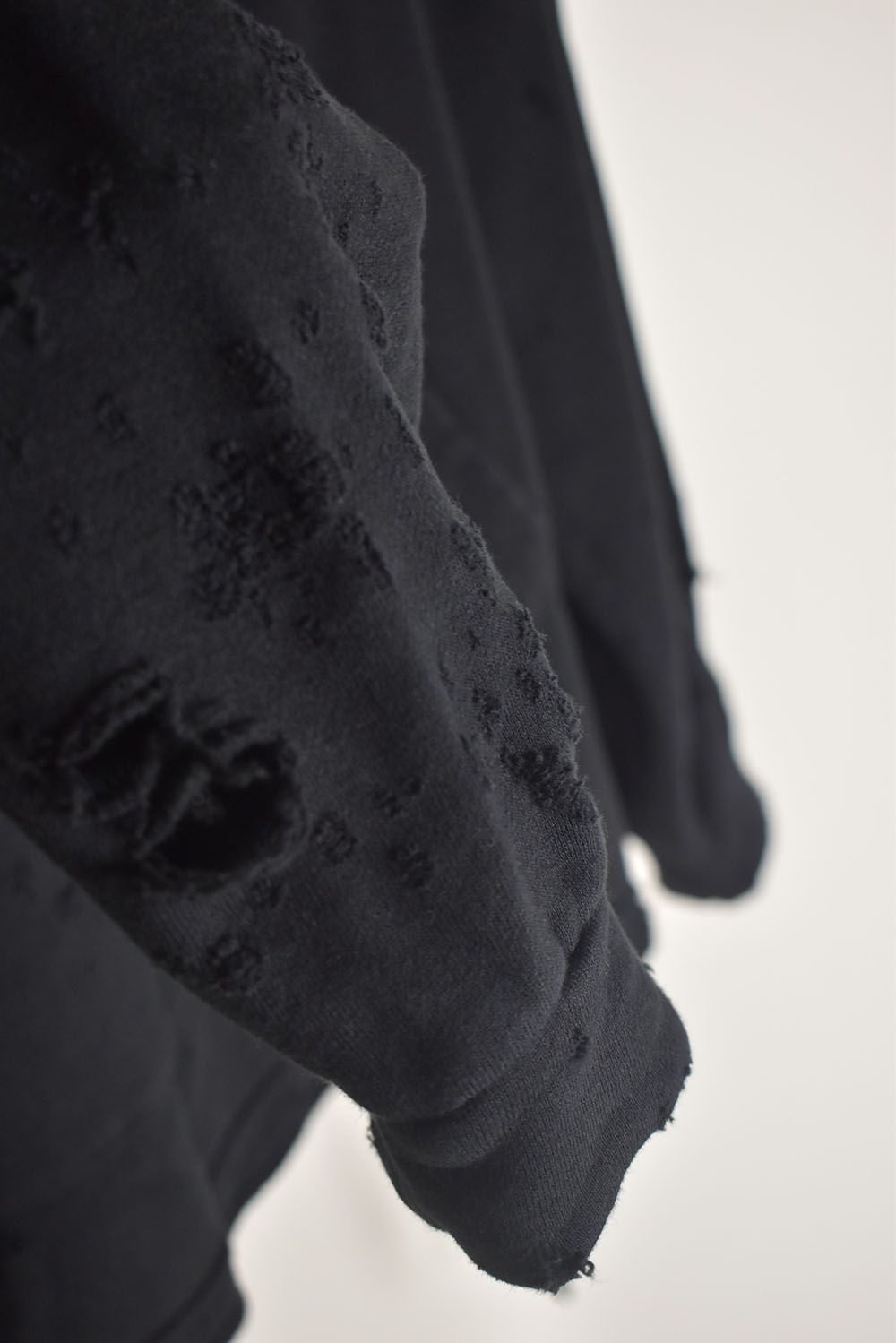 Untwisted Sweat Oversized Pullover Hoodie "Black" / 無撚糸裏毛オーバーサイズプルオーバーフーディー"ブラック"