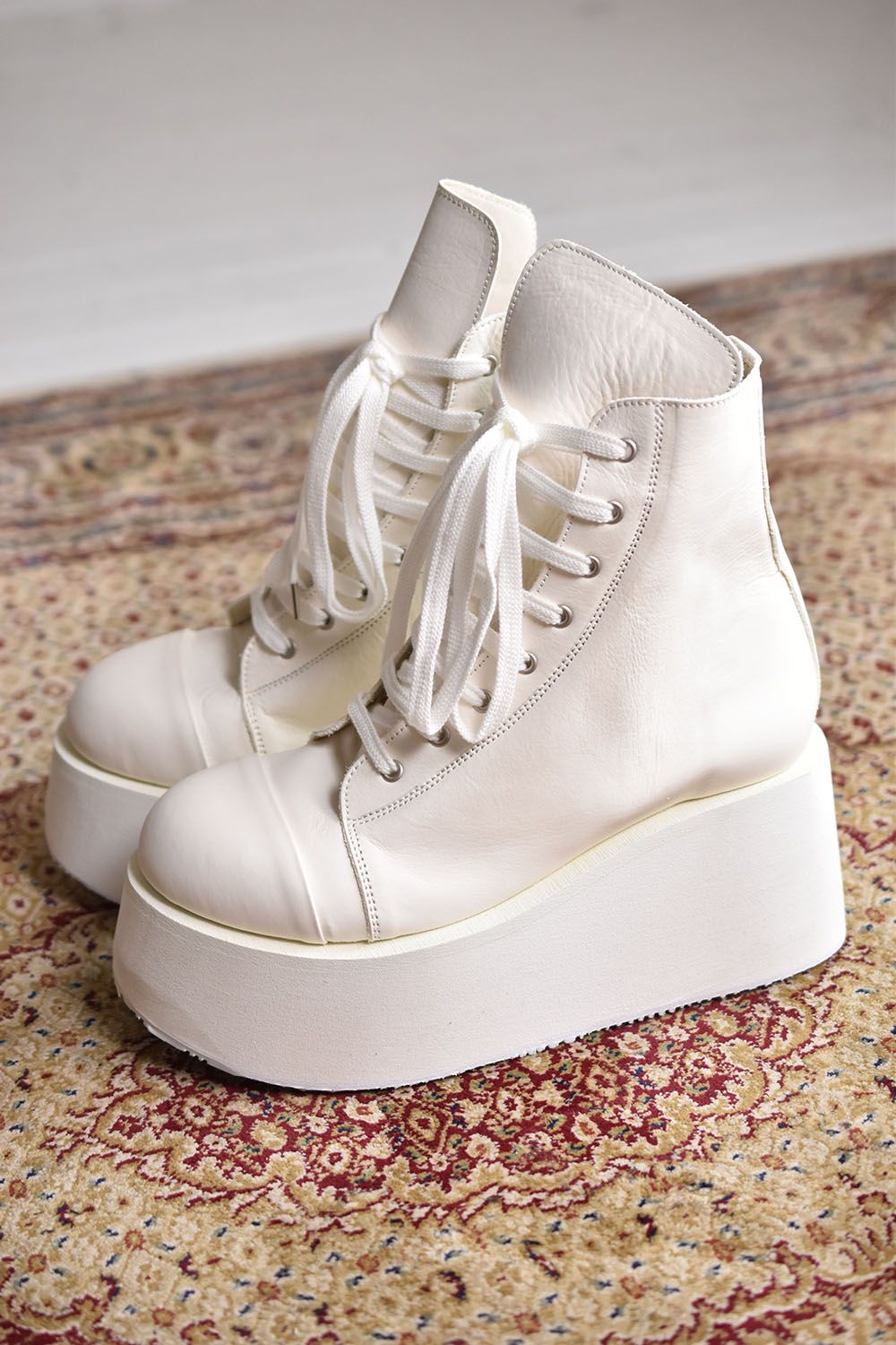 Platform Hi-cut Sneakers"White×White"/プラットホームハイカットスニーカー"ホワイト×ホワイト"