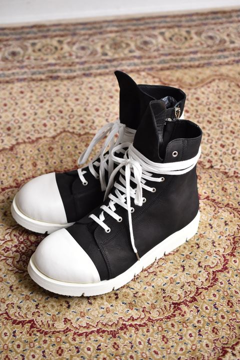 Hi-cut Sneakers"Black×White"/ハイカットスニーカー"ブラック×ホワイト"