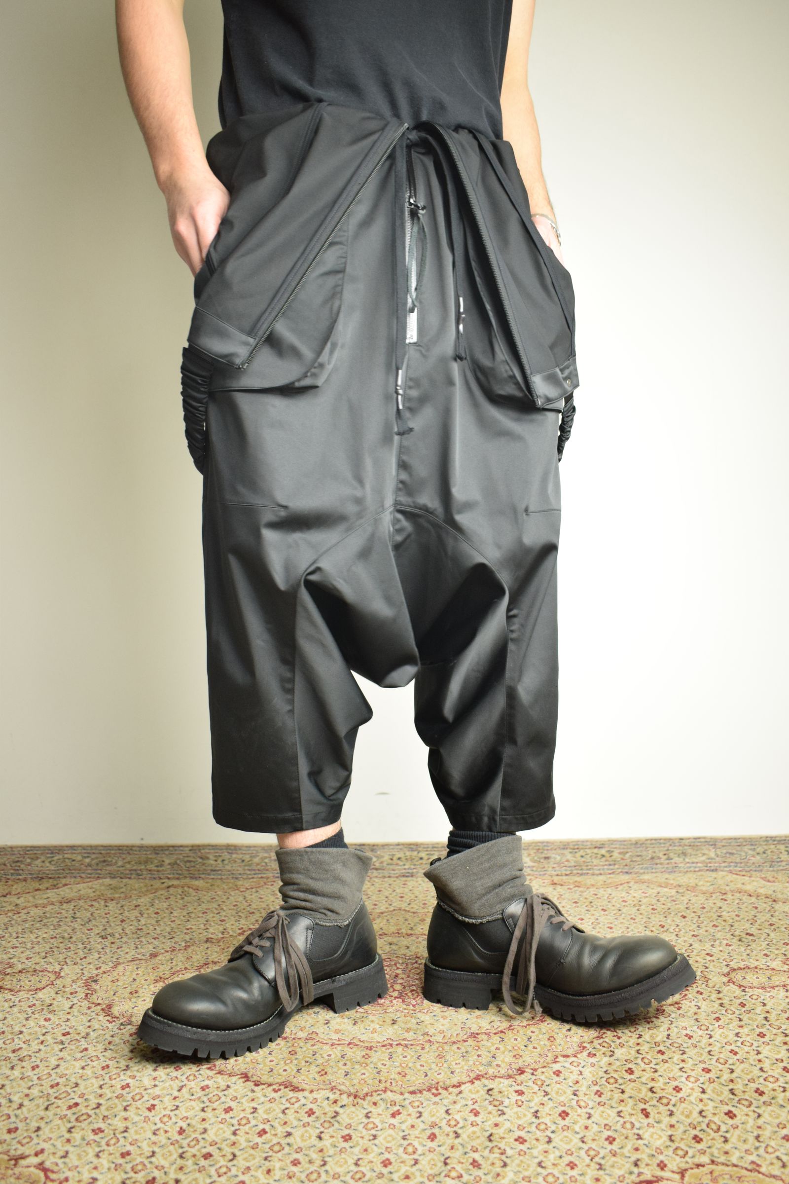 Deep Crotch Over All"Black" / ディープクロッチオーバーオール"ブラック"