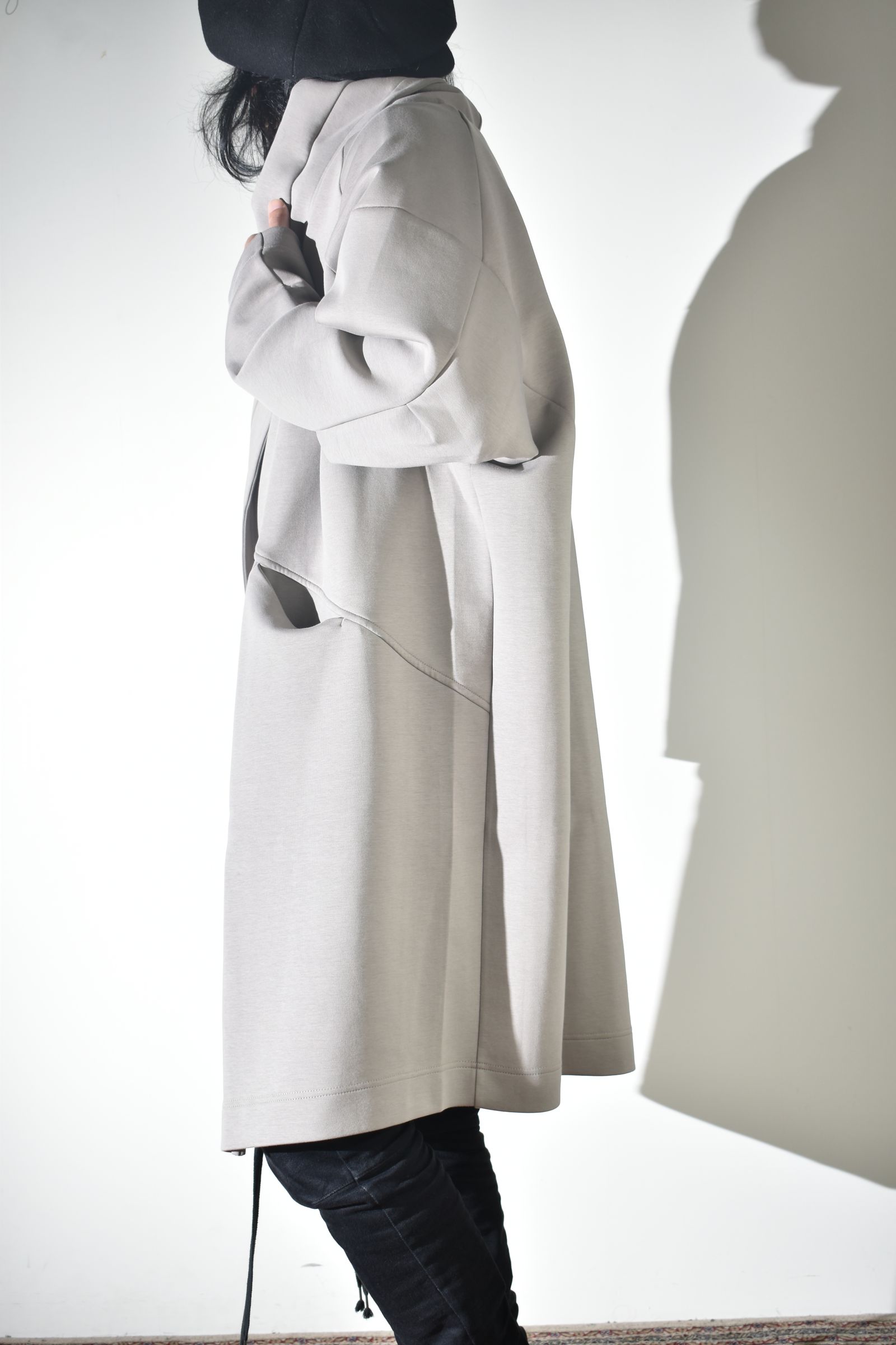 Rap Jersey Coat "Greige" / ラップジャージーコート"グレージュ"