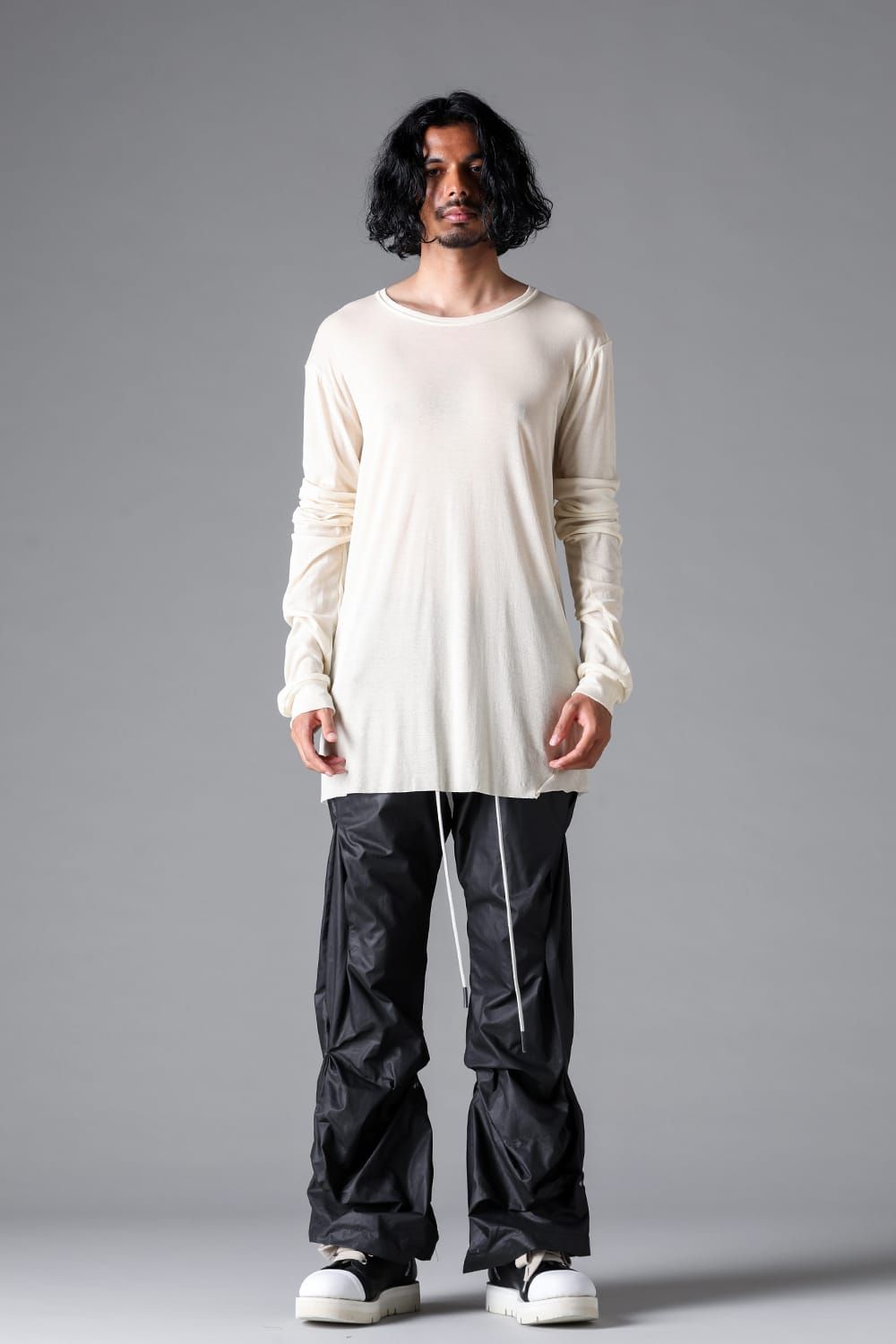 《2026SS先行予約》Gauze Jersey Long Sleeve"Black / Cream /White /Stone /Brown" / ガーゼジャージーロングスリーブ"ブラック/クリーム/ホワイト/ストーン/ブラウン"