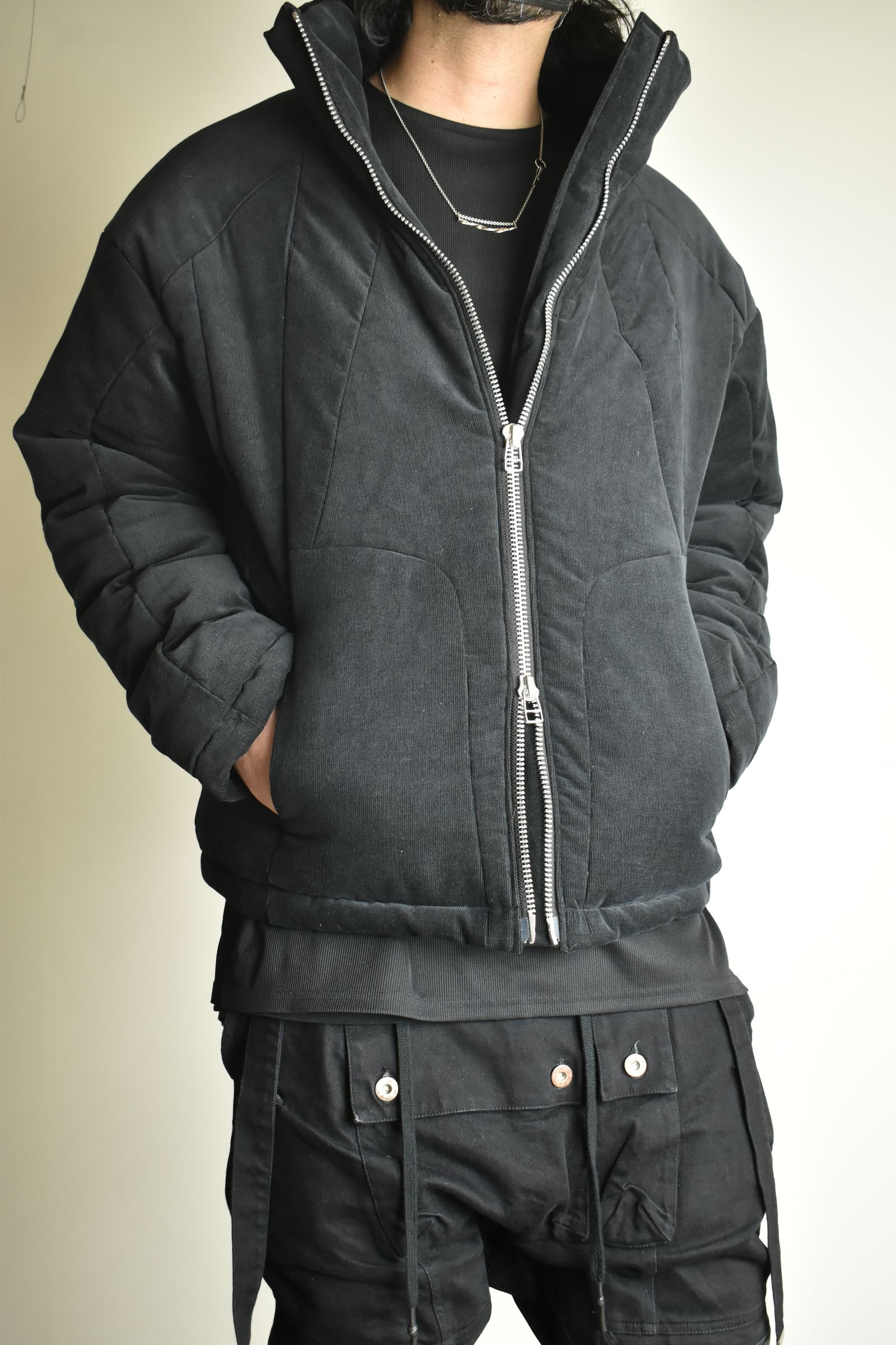 《2026AW先行予約》Corduroy Padded Blouson "Black" / コーデュロイパデッドブルゾン"ブラック"