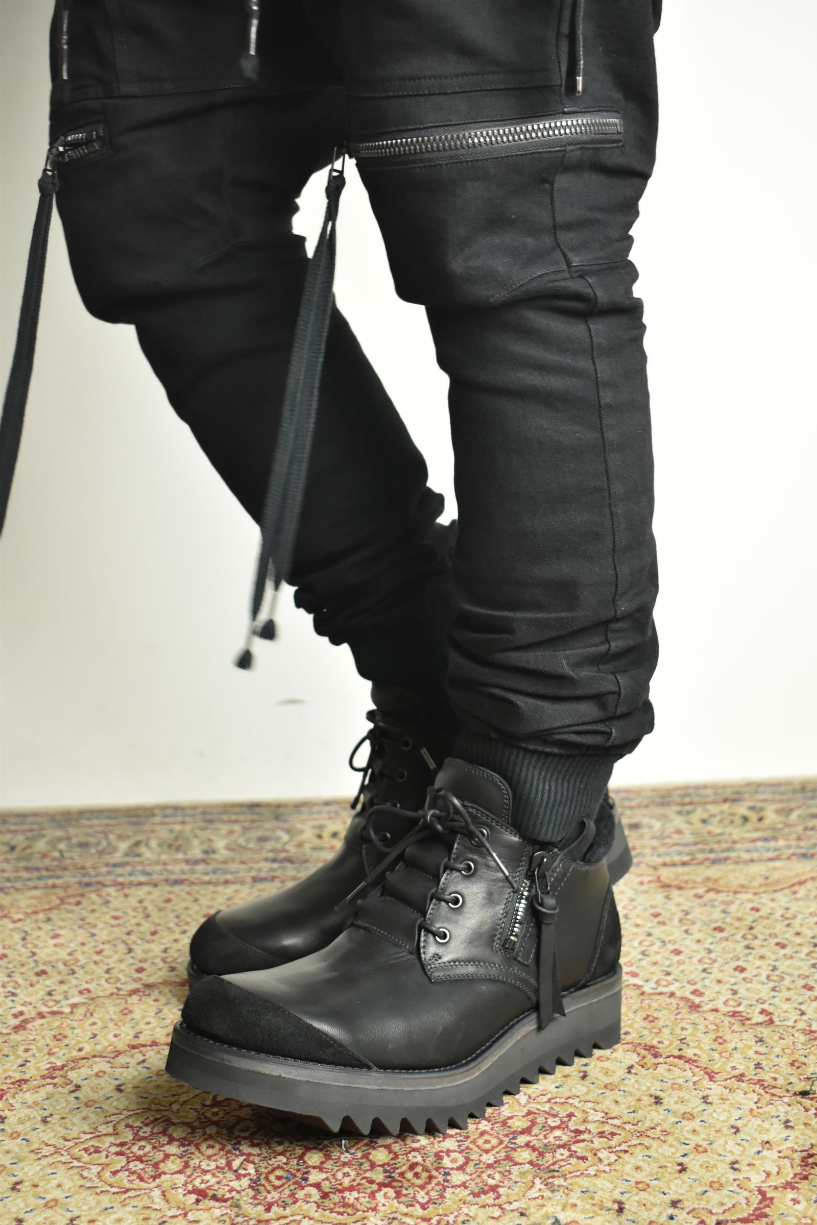 Horse Leather Derby Shoes"Black" / ホースレザーダービーシューズ"ブラック"