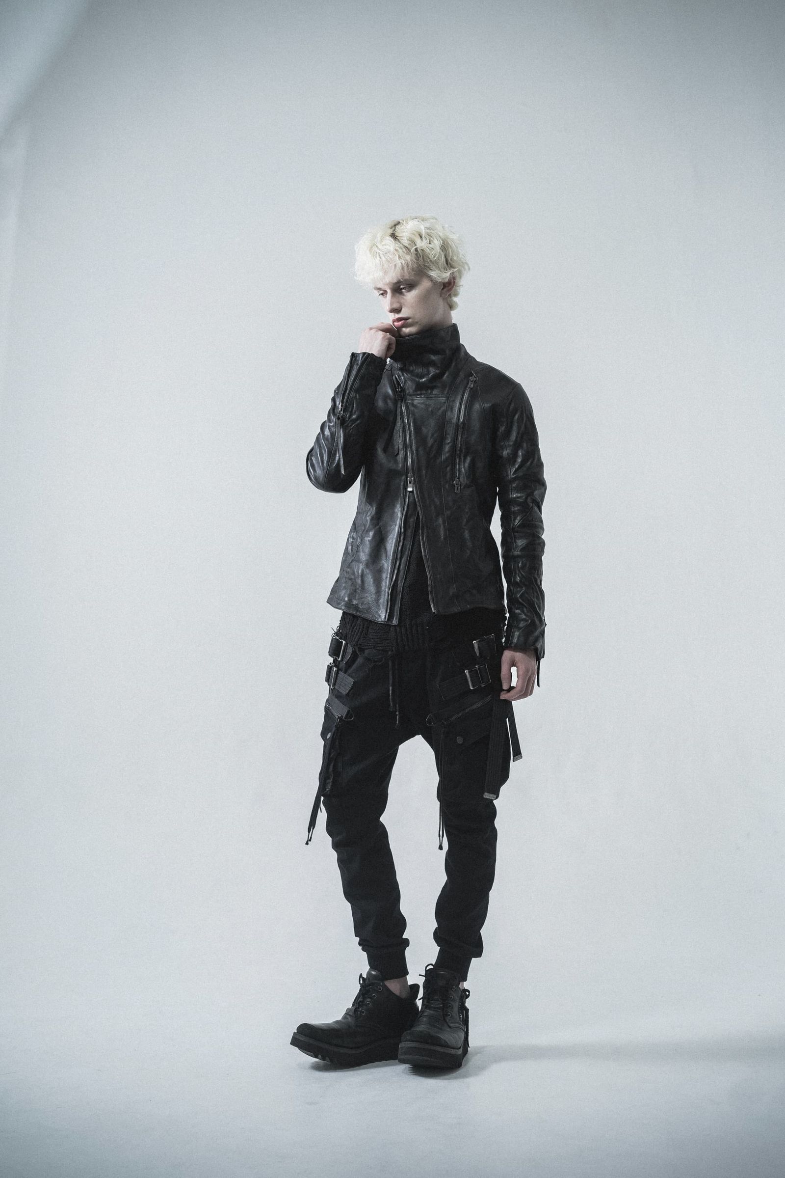 《2027SS先行予約分》Stretch Denim Adjustable Cargo Joggers Pants"Black" / ストレッチデニムアジャストカーゴジョガーパンツ"ブラック"
