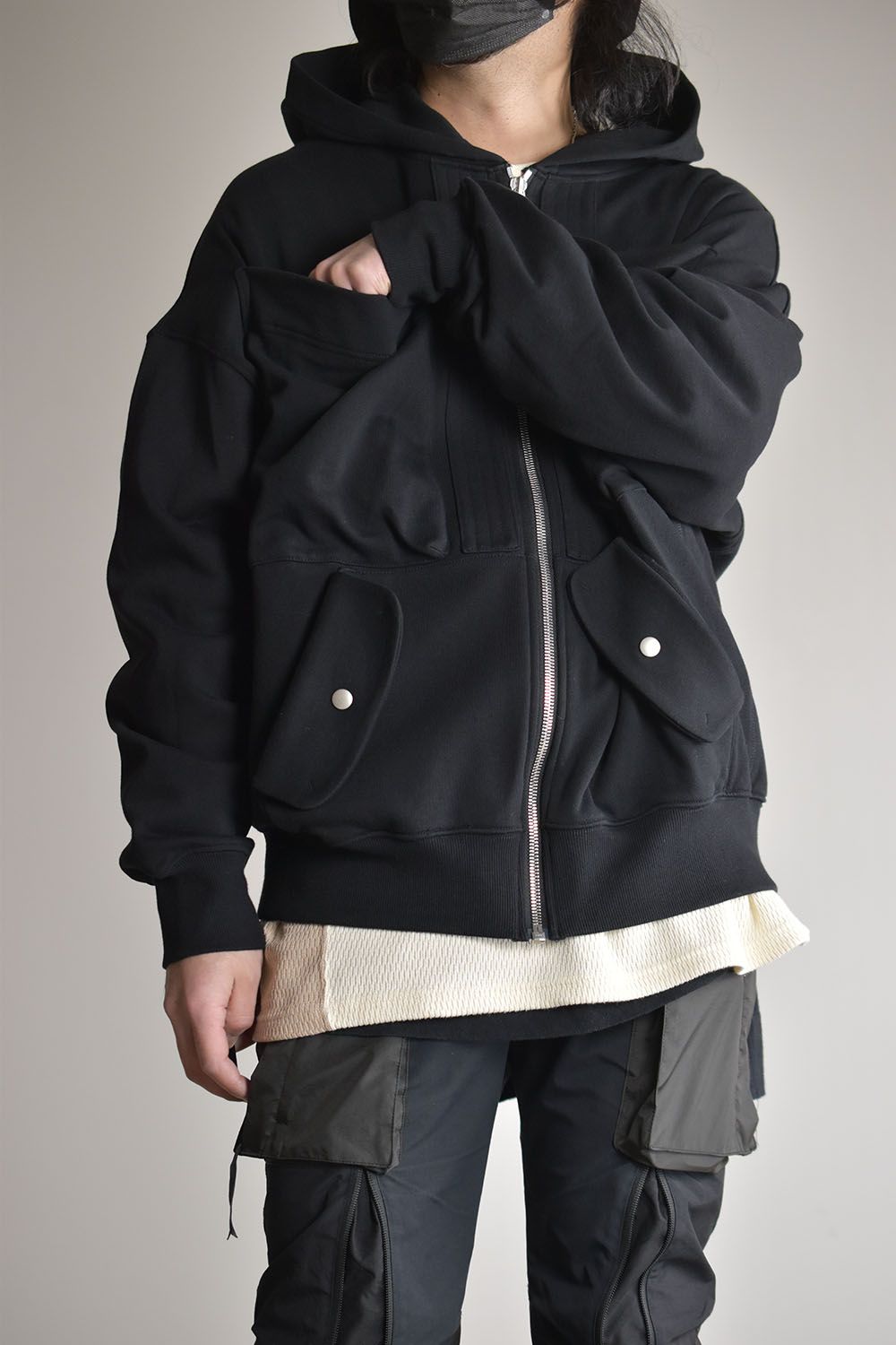 Zip Hoodie"Black" / ジップフーディ"ブラック"