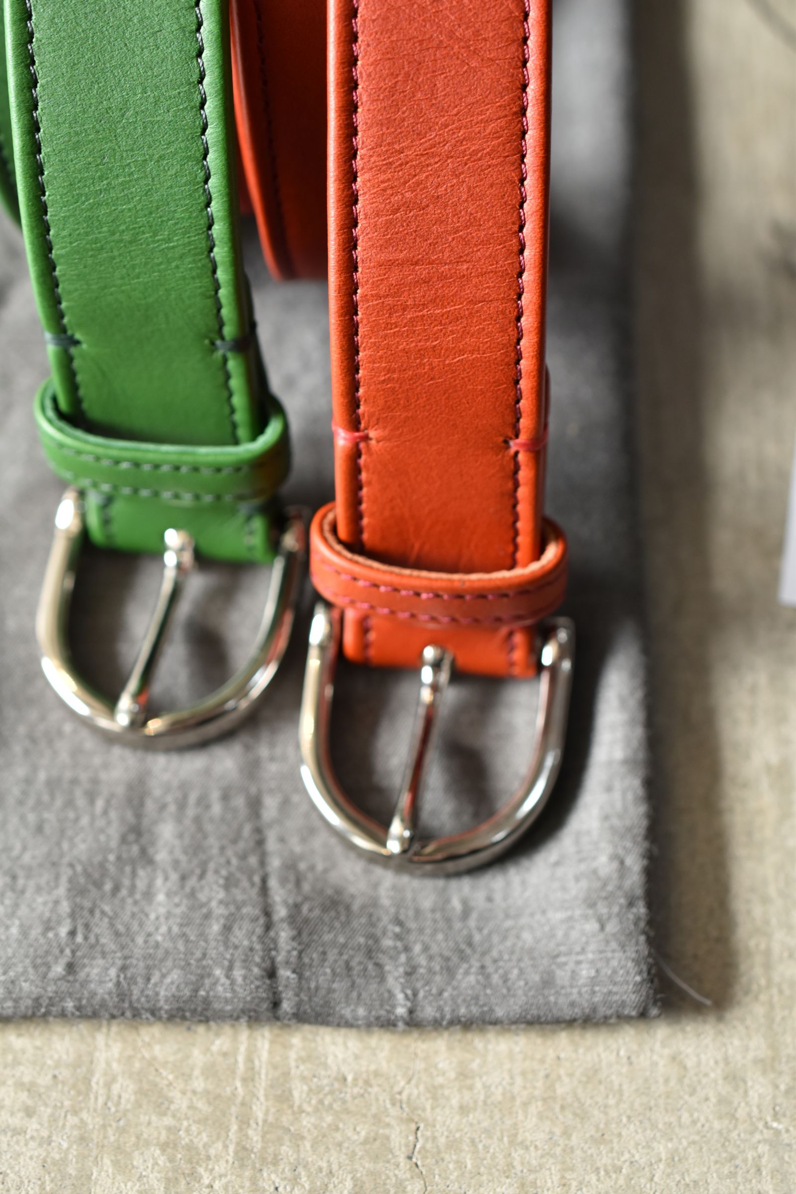 Leather Belt"Vermilion" / レザーベルト "バーミリオン"