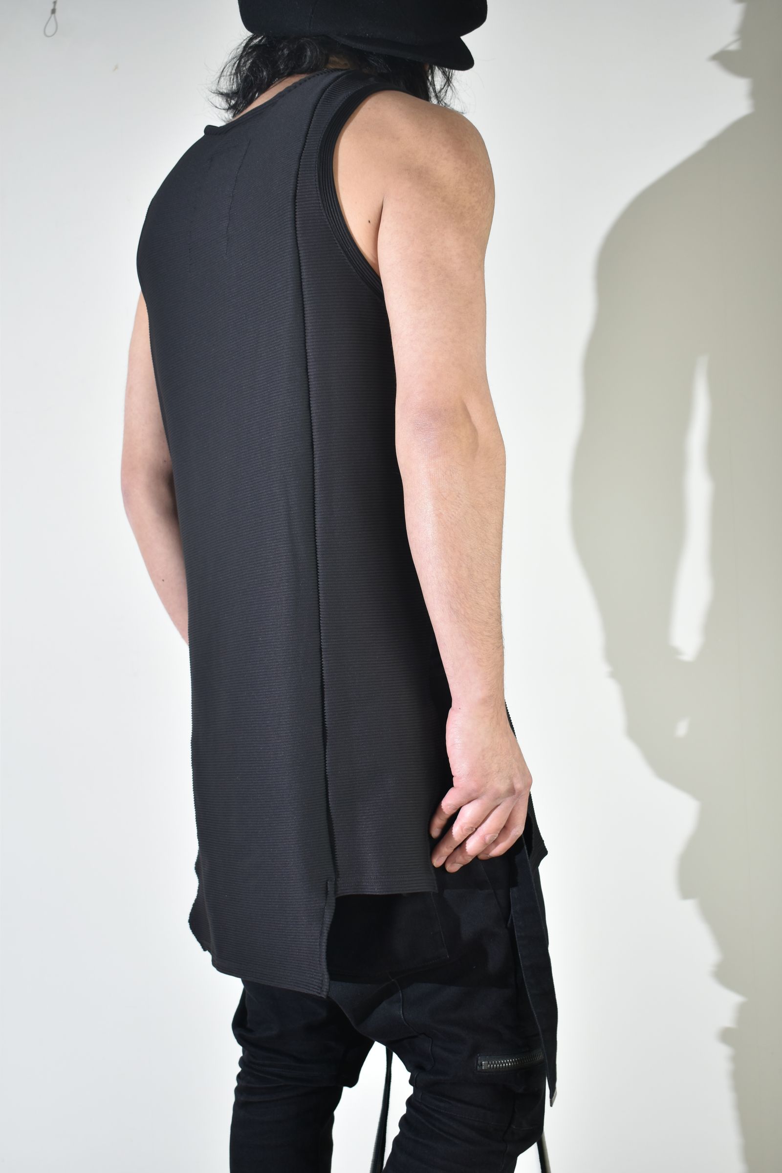 Off Set Extension Tank Top"Black" / オフセットエクステンションタンクトップ"ブラック"