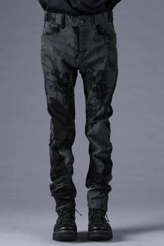 《2027SS先行予約分》Brushed-Coated Twist Curve Pants"Black" / ブラッシュコーティングツイストカーブパンツ"ブラック"
