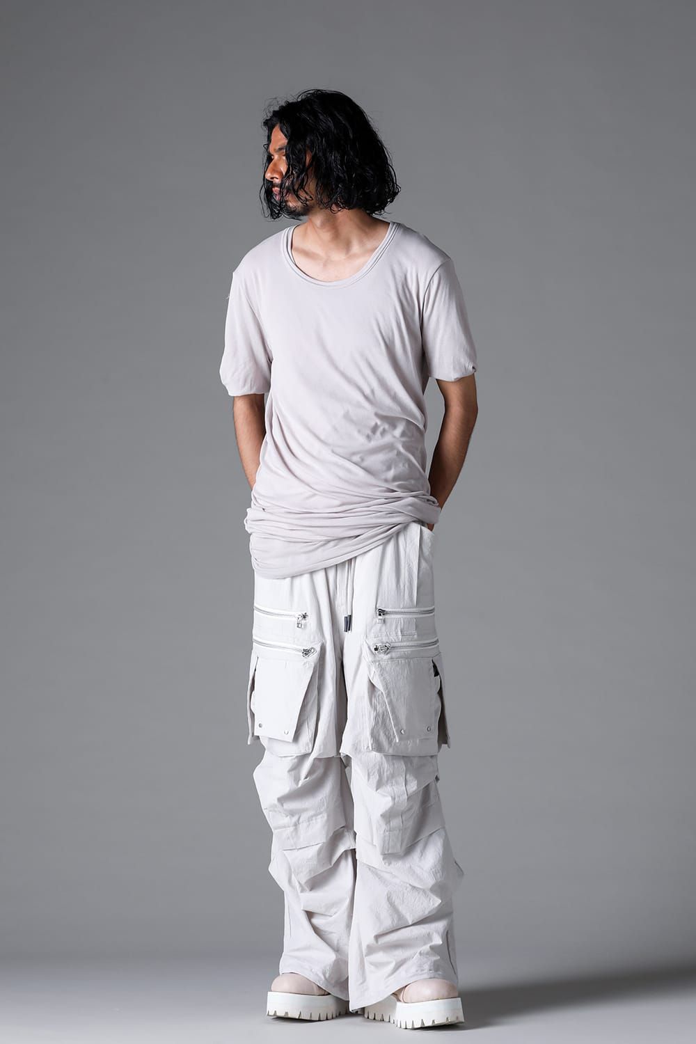 《2026SS先行予約》Twist Layered Tee"Black / Cream /White /Stone /Brown" / ツイストレイヤードTee"ブラック/クリーム/ホワイト/ストーン/ブラウン"