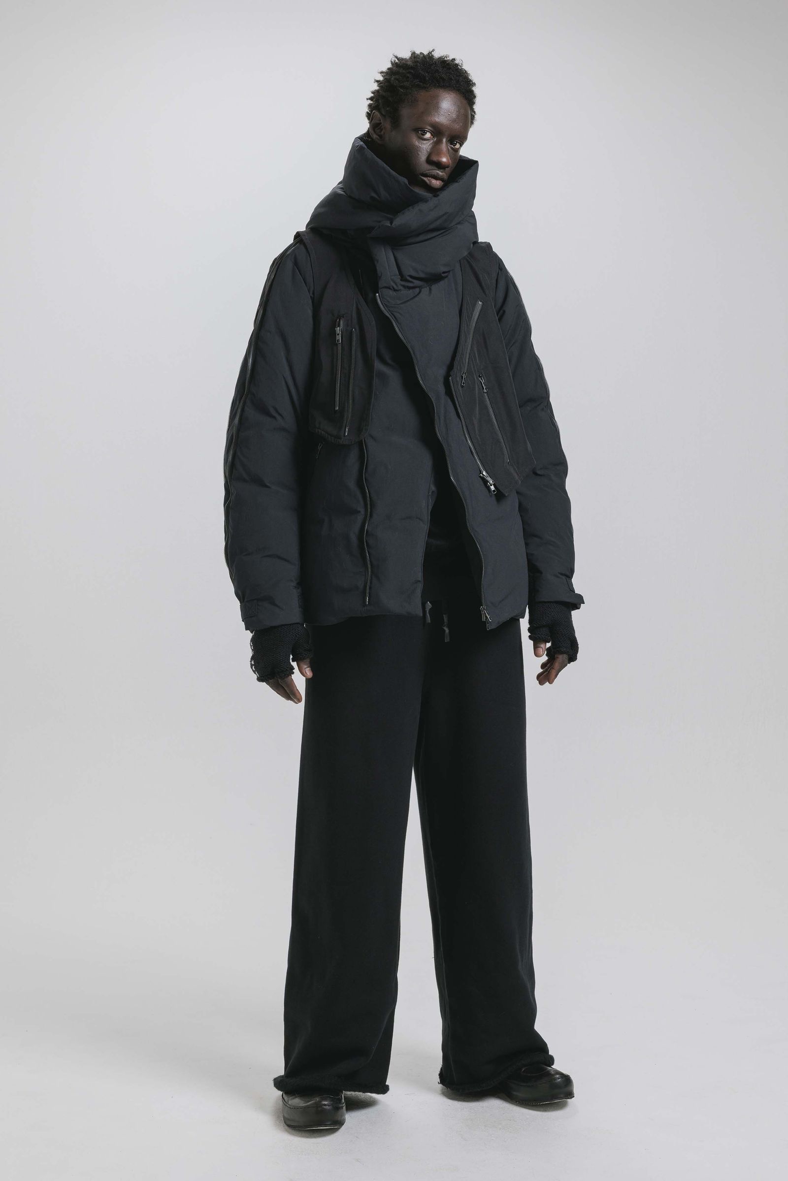 Multi Zip Down Parka Jacket (with Vest)"Black" / マルチジップダウンパーカージャケット(ベスト付き)"ブラック"