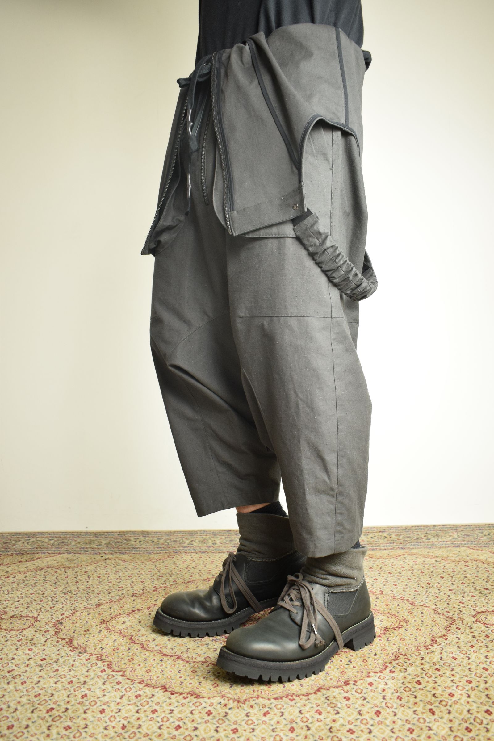 Deep Crotch Over All"Charcoal" / ディープクロッチオーバーオール"チャコール"