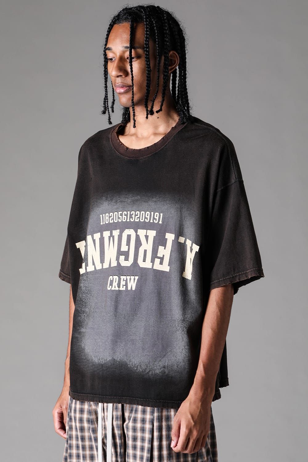 《2027SS先行予約》AFRGMNT Short Sleeve Tee "Burnt Black / Ecru / Smoky Indigo / Ash Mint " / AFRGMNT ショートスリーブTee"バーントブラック / エクリュ /スモーキーインディゴ /アッシュミント"