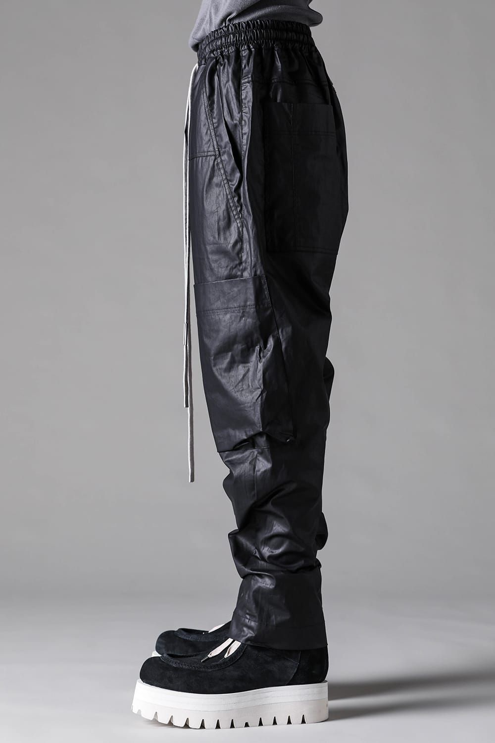 《2027SS先行予約》Cargo Long Tapered Pants "Black / Khaki" / カーゴロングテーパードパンツ"ブラック / カーキ"