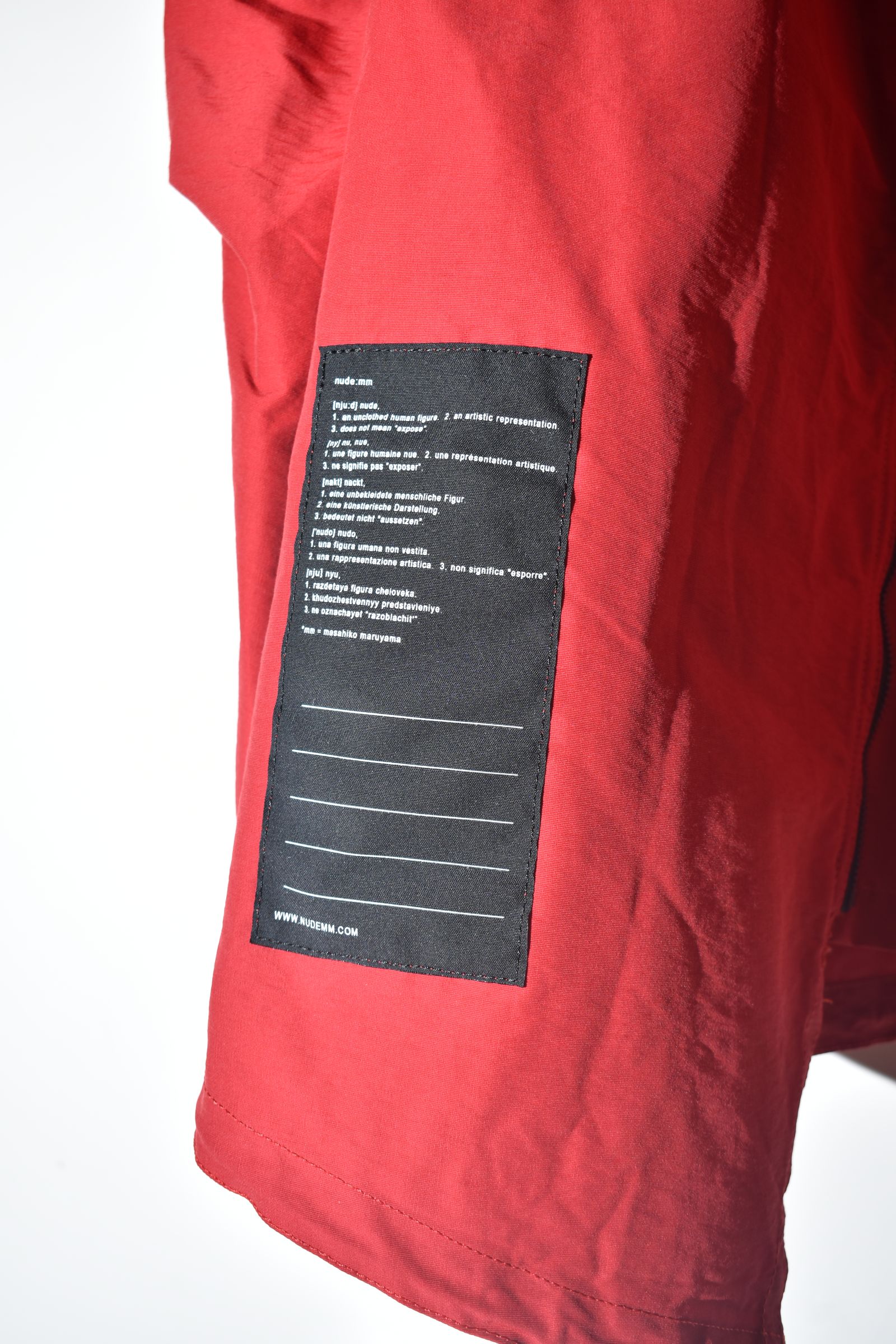Multi Zip Short Mods Coat"Red" / マルチジップショートモッズコート"レッド"
