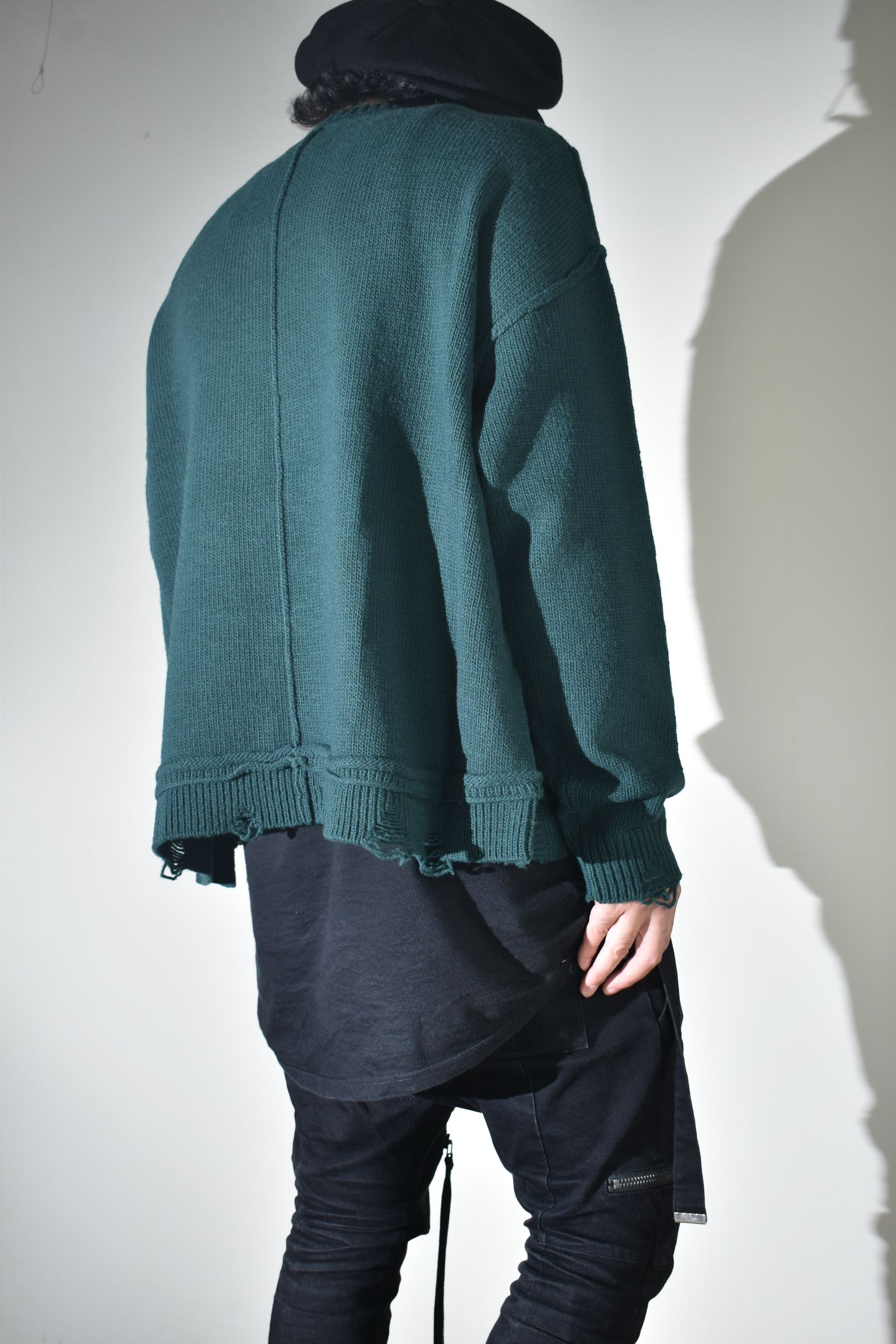 Dog Motif Intarsia Sweater "Jade" / ドッグモチーフインターシャセーター"ジェイド"