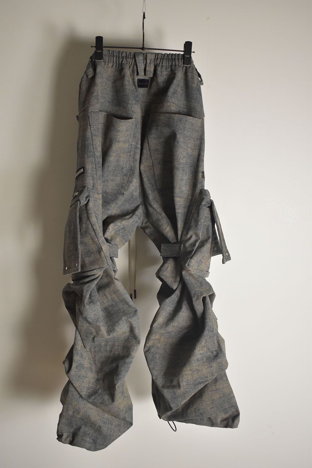 Blended Shades Denim Cargo Tuck Wide Pants"Steel Blue"/ ブレンデッドシェイドデニムカーゴタックワイドパンツ"スティールブルー"
