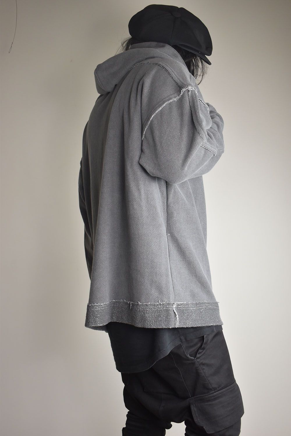 Painter Sweat Pullover Hoodie"Grey" / ピグメントスウェットプルオーバーフーディ"グレー"