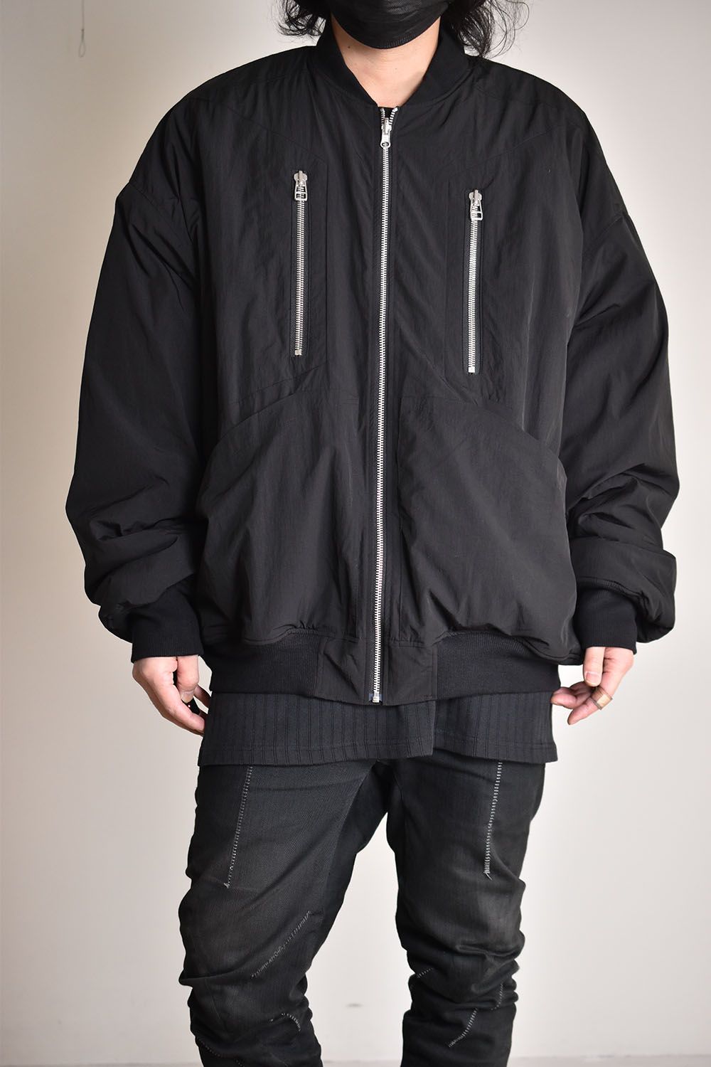 Reversible MA-1 Blouson"Black×Orenge"リバーシブルMA-1ブルゾン"ブラック×オレンジ"