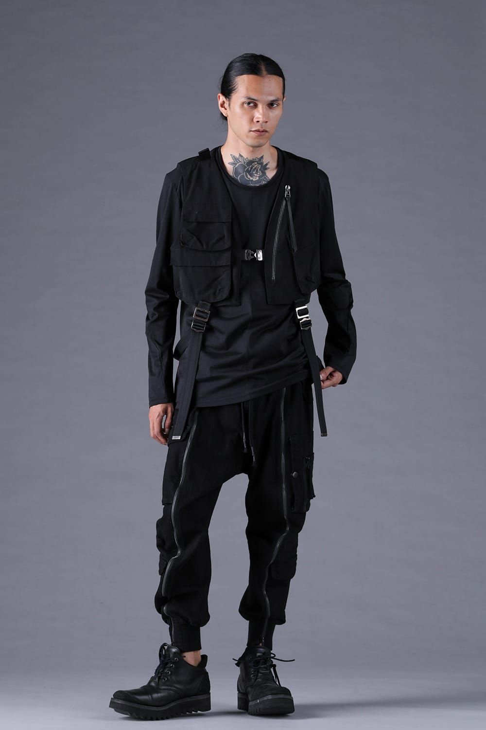 《2027SS先行予約分》Cupra Twill Vest"Black" / キュプラツイルベスト"ブラック"