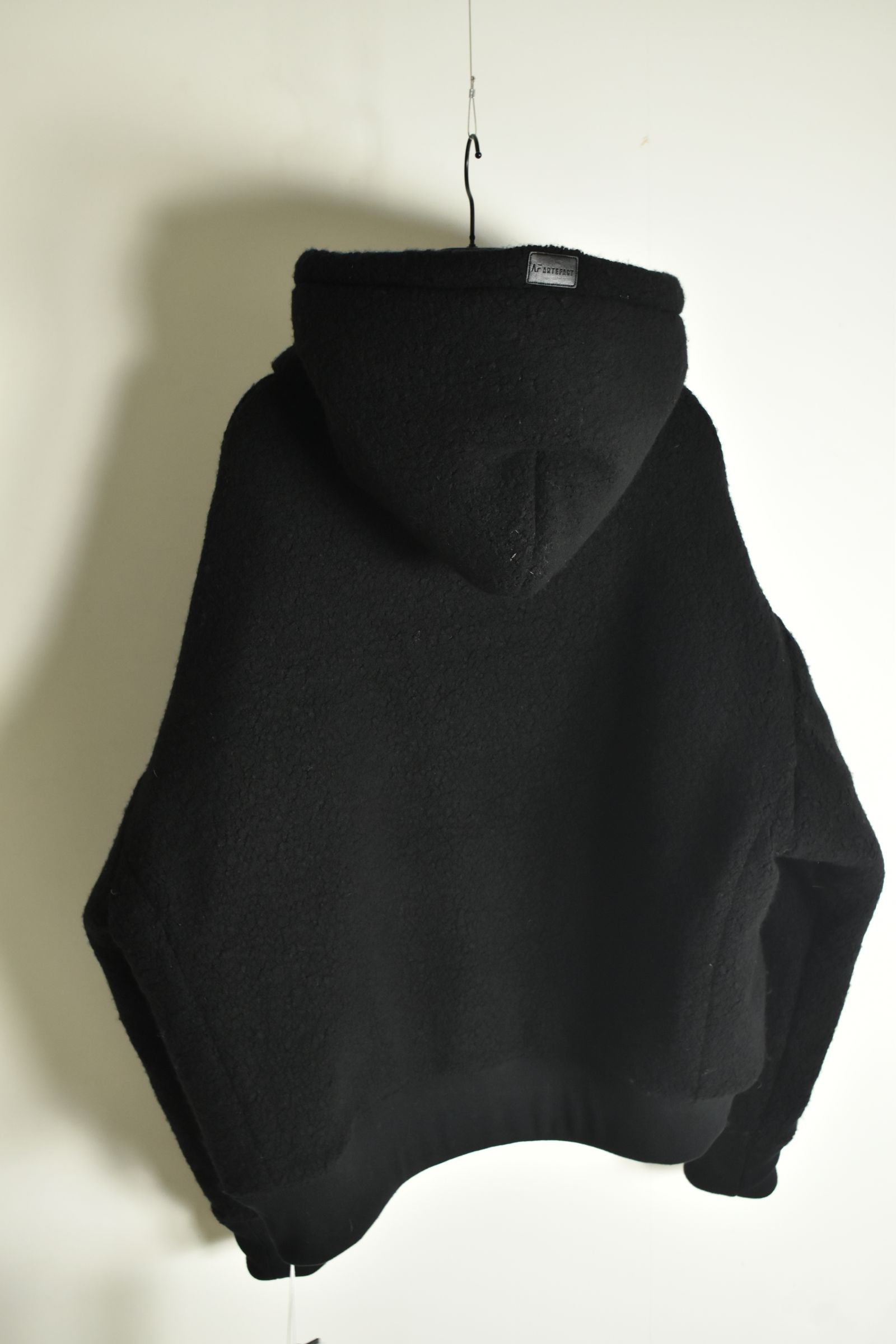 《2026AW先行予約》Sheep Pile Knit Padded Hoodie"Black / Khaki" / シープパイルニットパデッドフーディ"ブラック / カーキ"