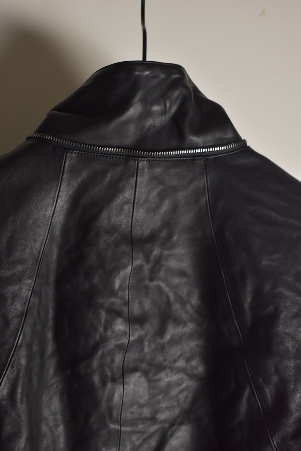Horse Leather Hood Attachd Jacket "Black" / ホースレザーフードアタッチドジャケット"ブラック"