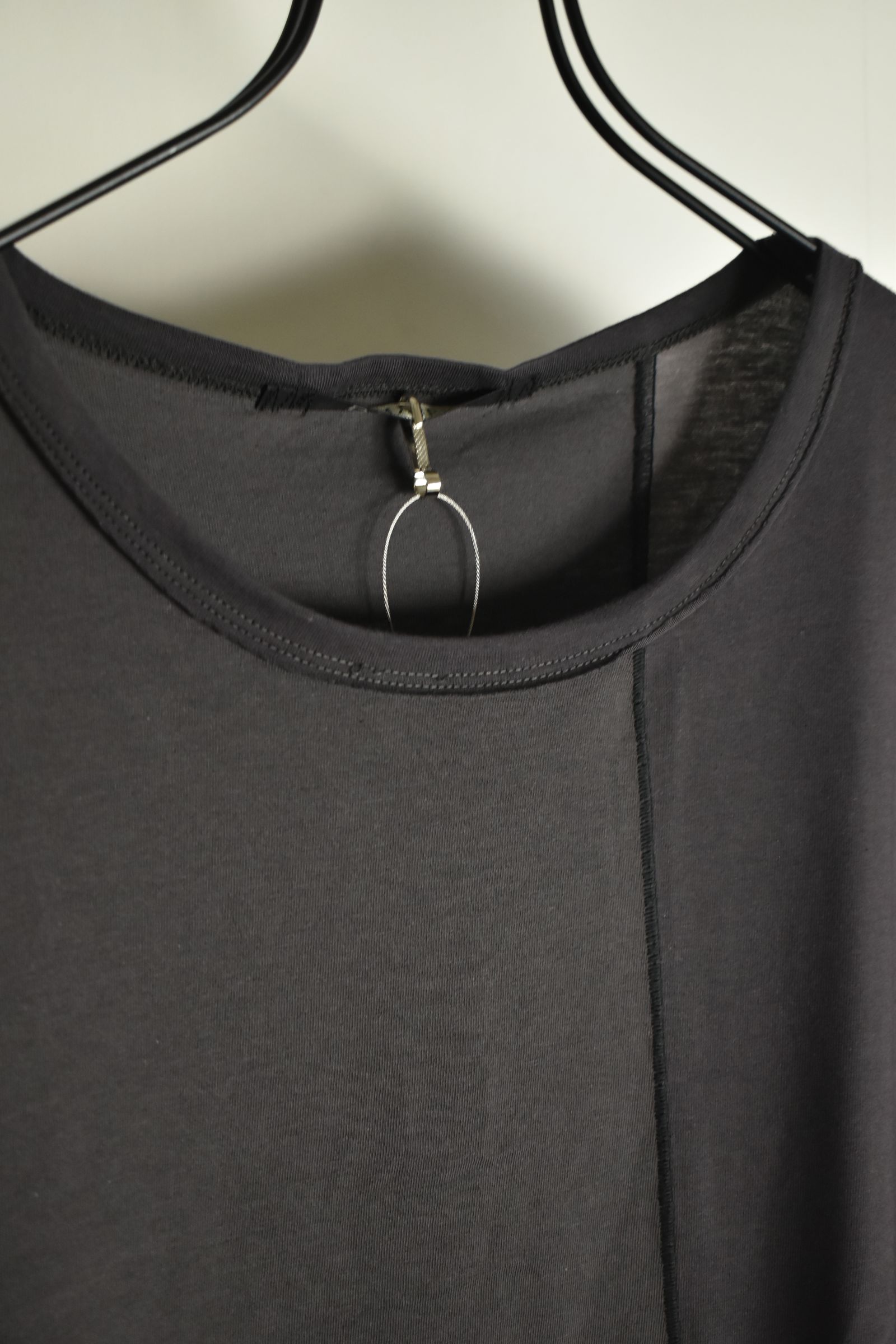 Multi Color Patchwork T-shirt"Charcoal" / マルチカラーパッチワークTシャツ"チャコール"