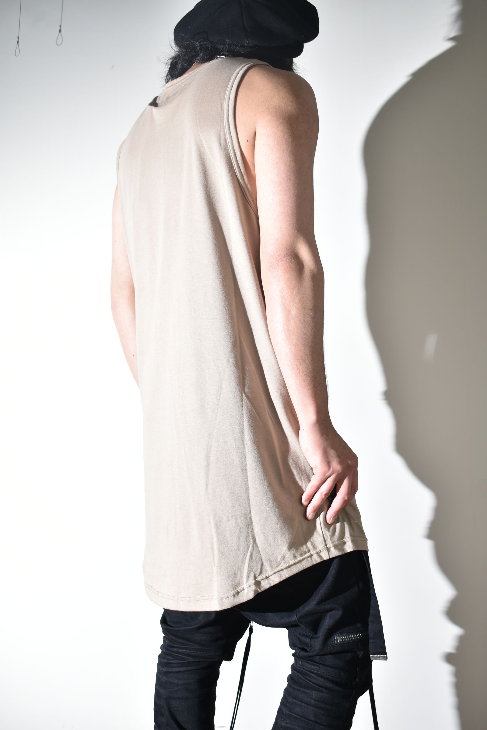 Long Tank Top"Beige" / ロングタンクトップ"ベージュ"
