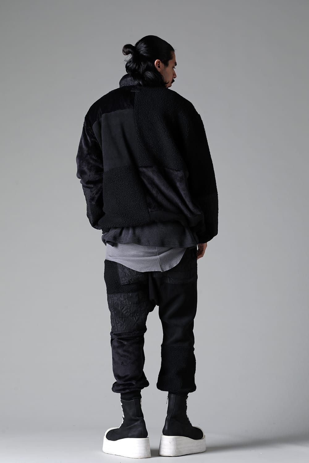 《2025AW先行予約》Fleece Combi Track Jacket"Black" / フリースコンビトラックジャケット"ブラック"