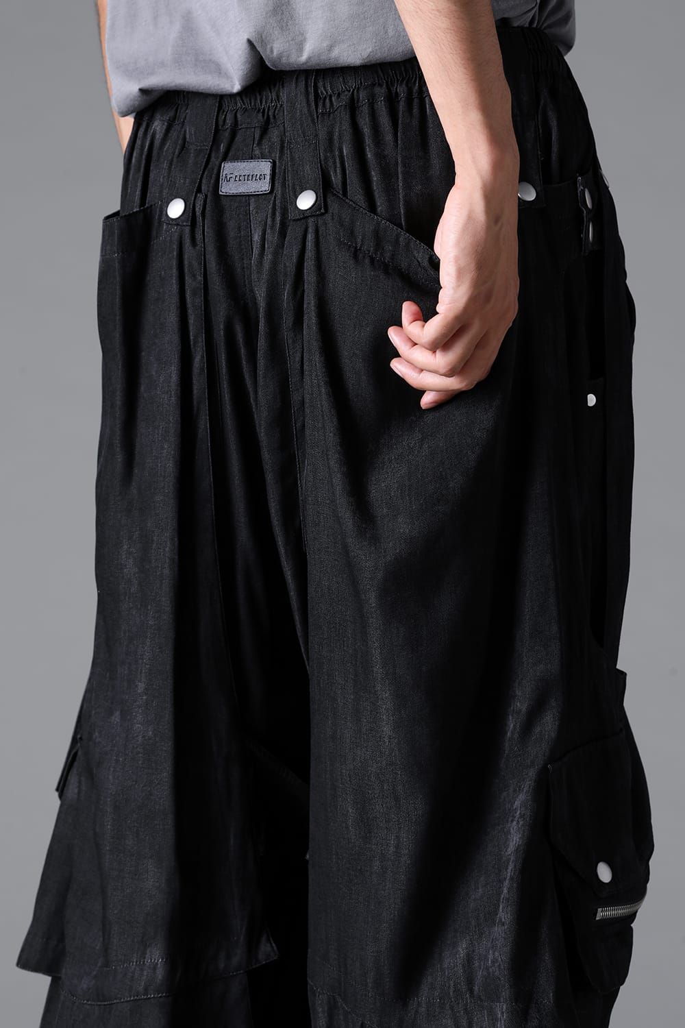 《2026SS先行予約》Parachute Cargo Wide Pants"Black / Uneven D.Grey / Uneven Grey" / パラシュートカーゴワイドパンツ"ブラック/アンイーブンダークグレー/アンイーブングレー"