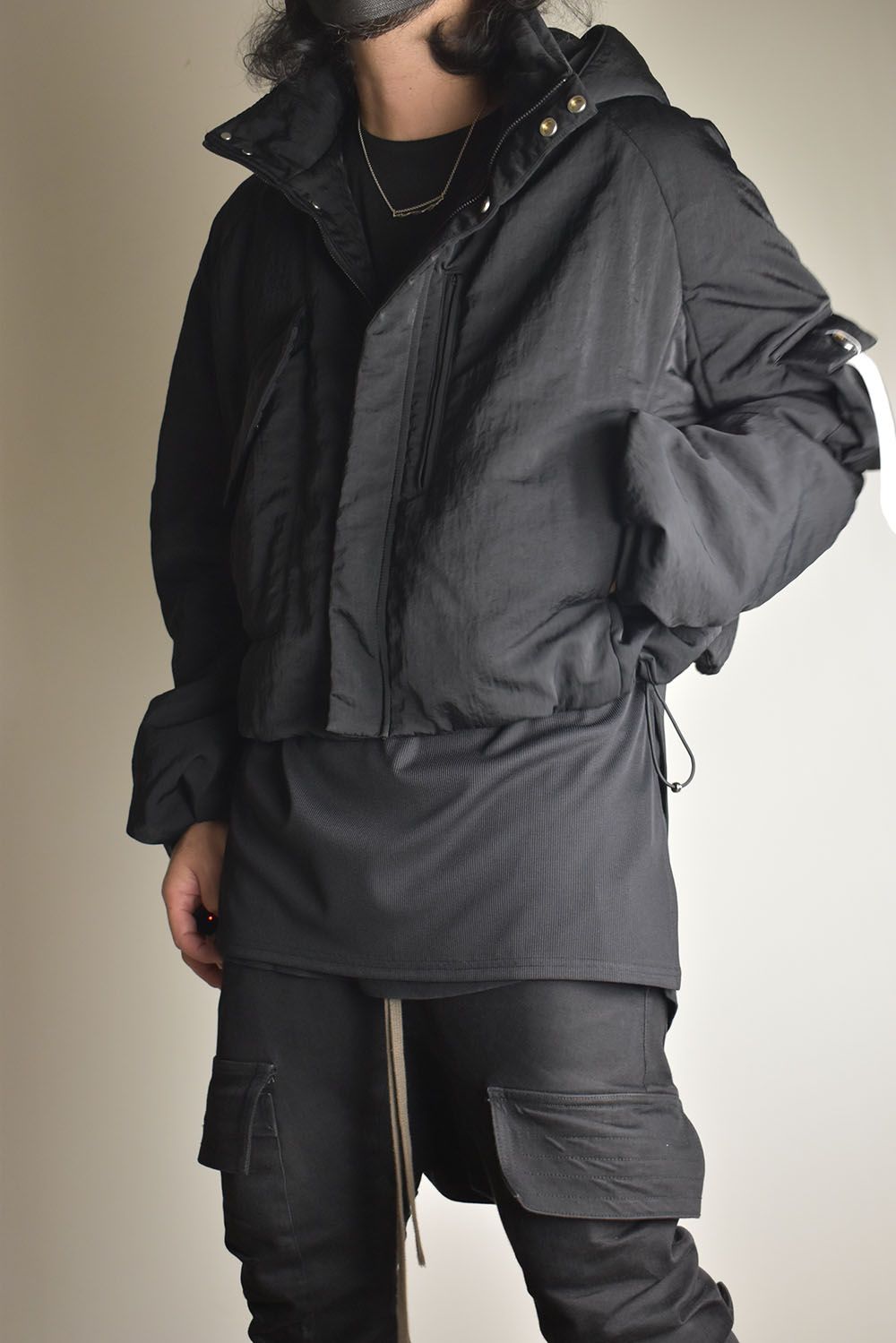 Padding Short Blouson"Black" / パディングショートブルゾン"ブラック"